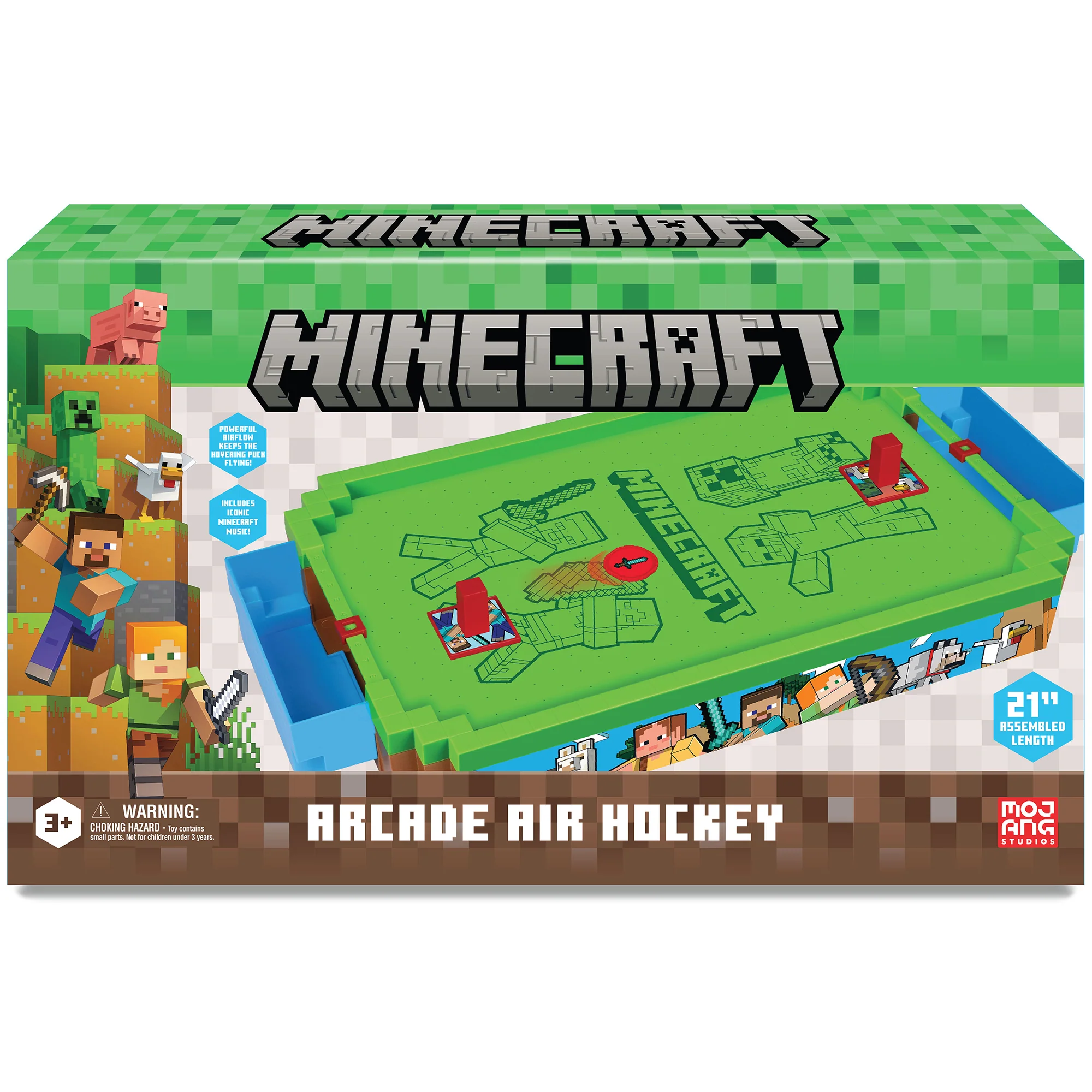 Minecraft Arcade Premium Series Air Hockey Table - Overworld