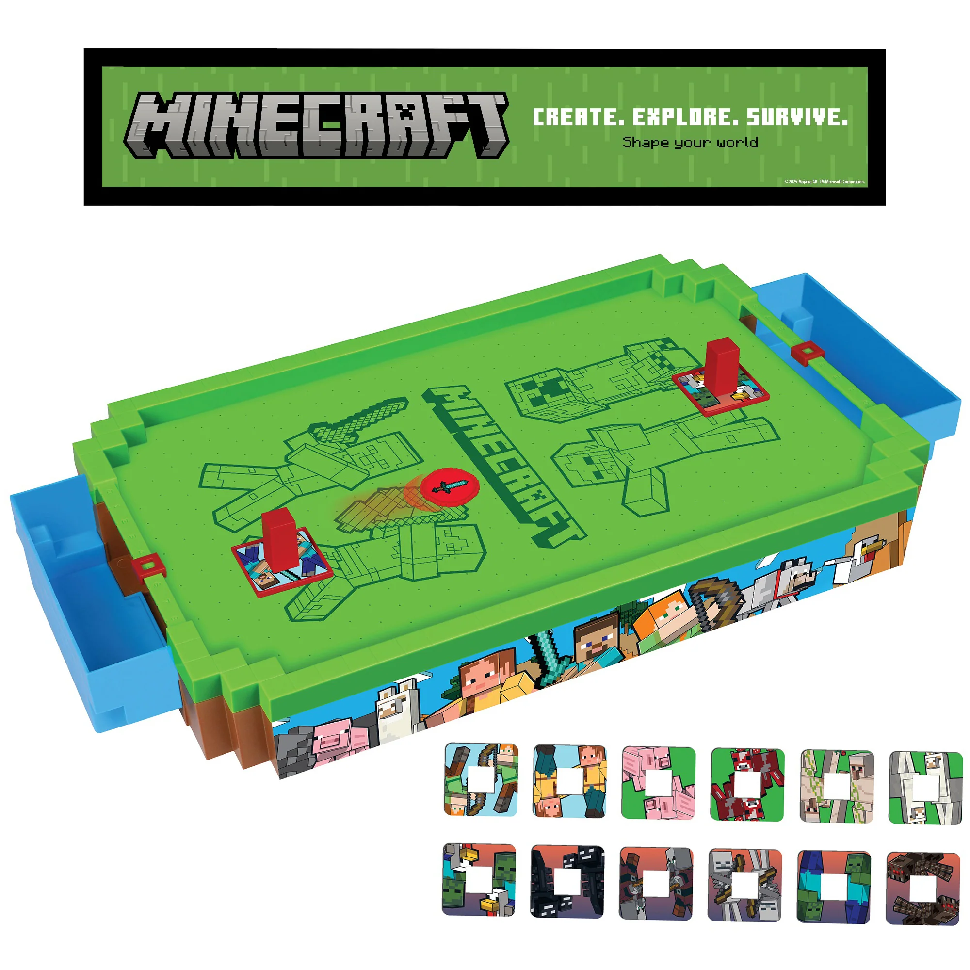 Minecraft Arcade Premium Series Air Hockey Table - Overworld - Image 3