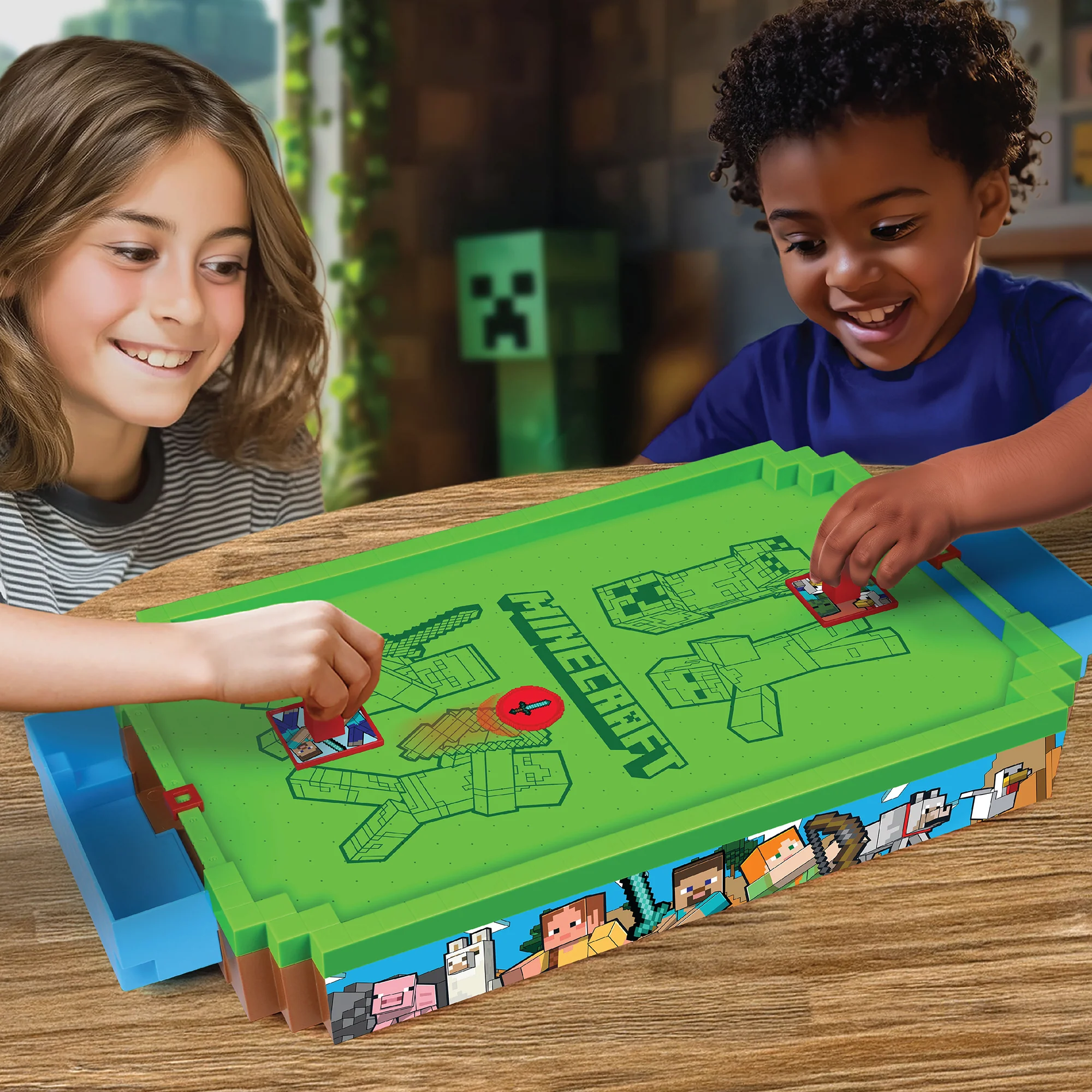 Minecraft Arcade Premium Series Air Hockey Table - Overworld - Image 4