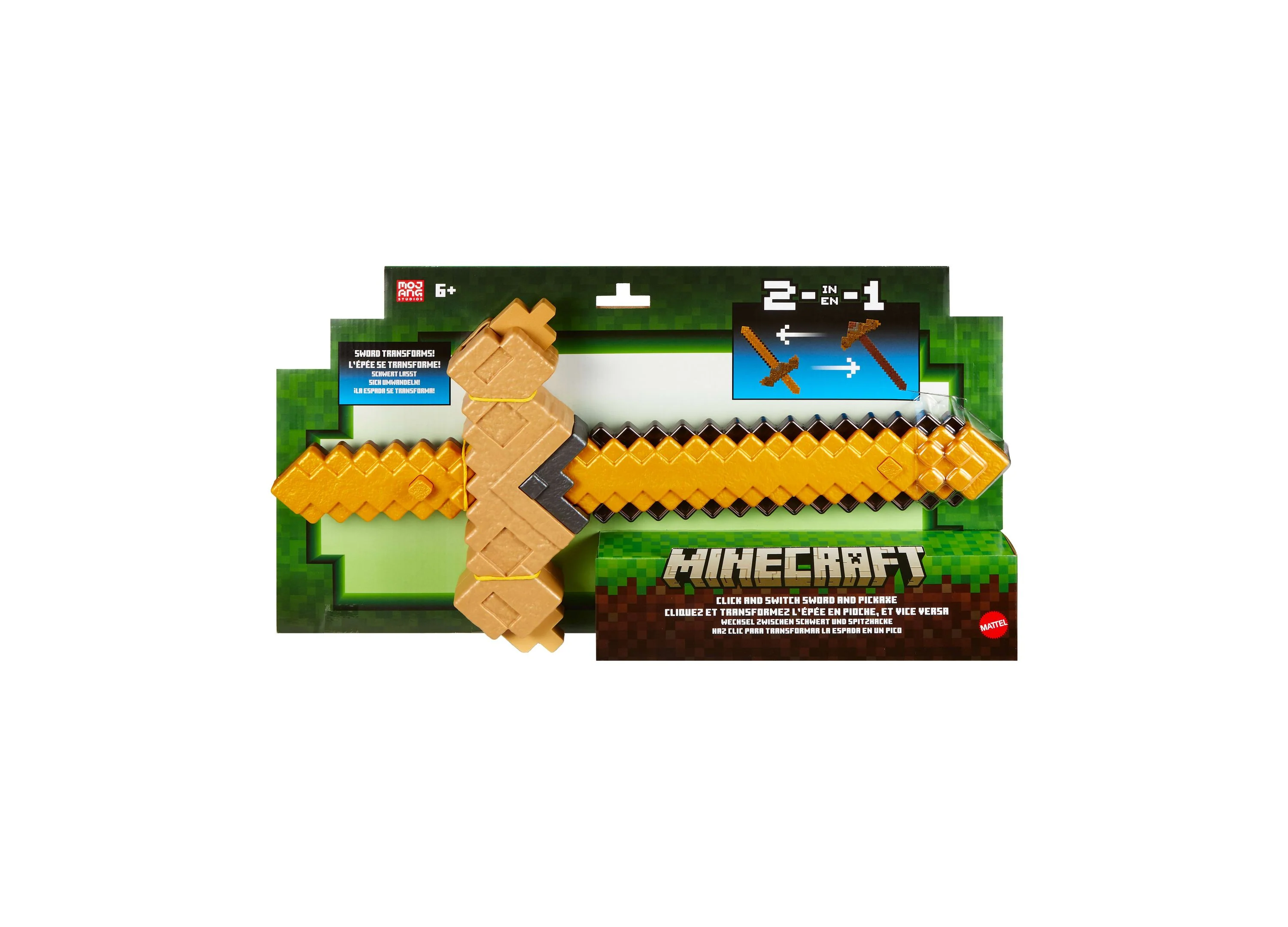 Minecraft Click And Switch 2-In-1 Sword And Pickaxe Role-Play Set - Image 5