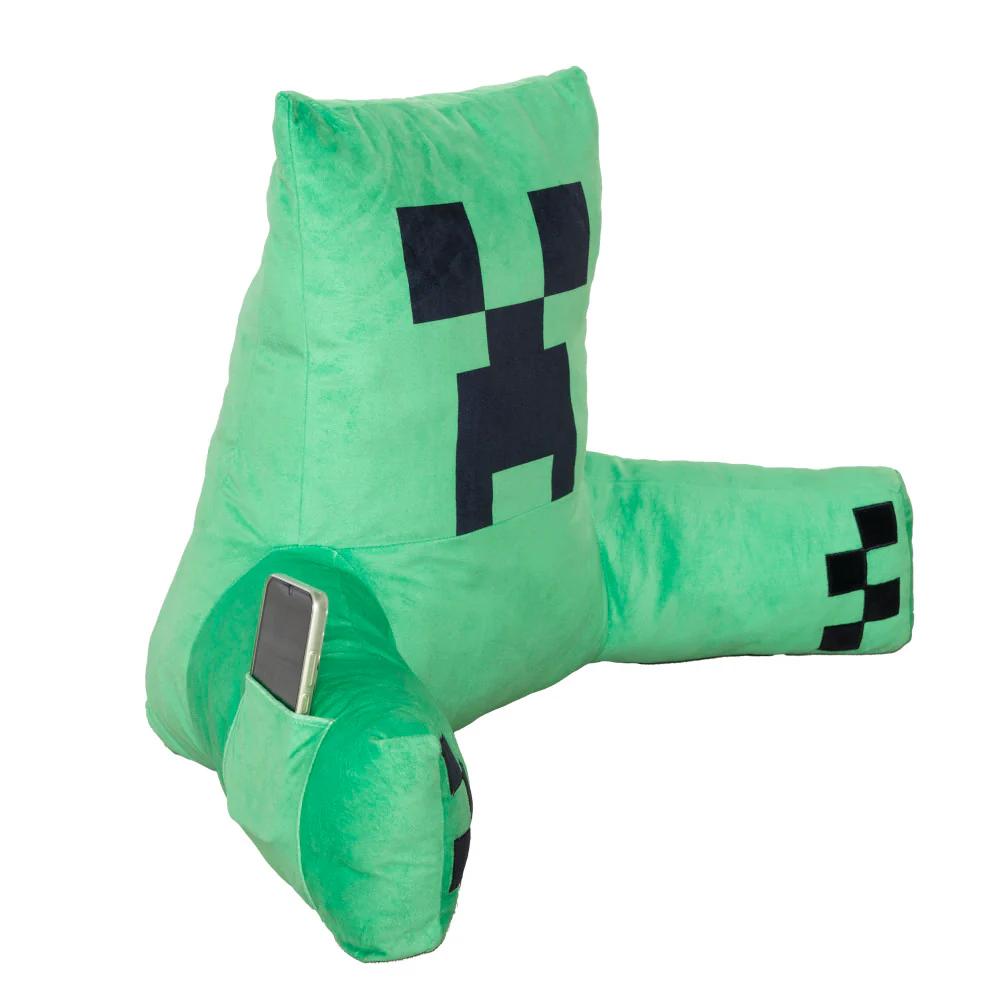 Minecraft Creeper Character Lounge Relax Pillow with Armrests - Image 2