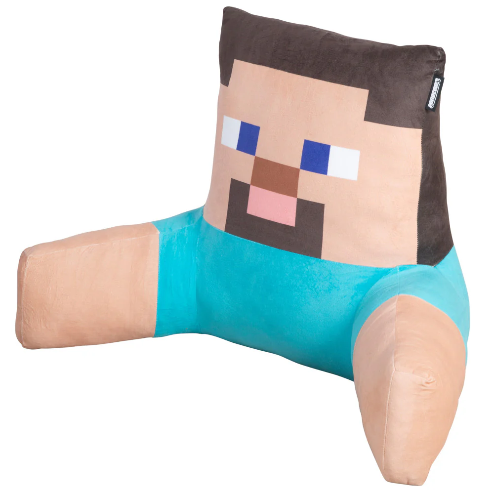 Minecraft Steve Relax Pillow - Character Lounge Cushion with Armrests - Image 2