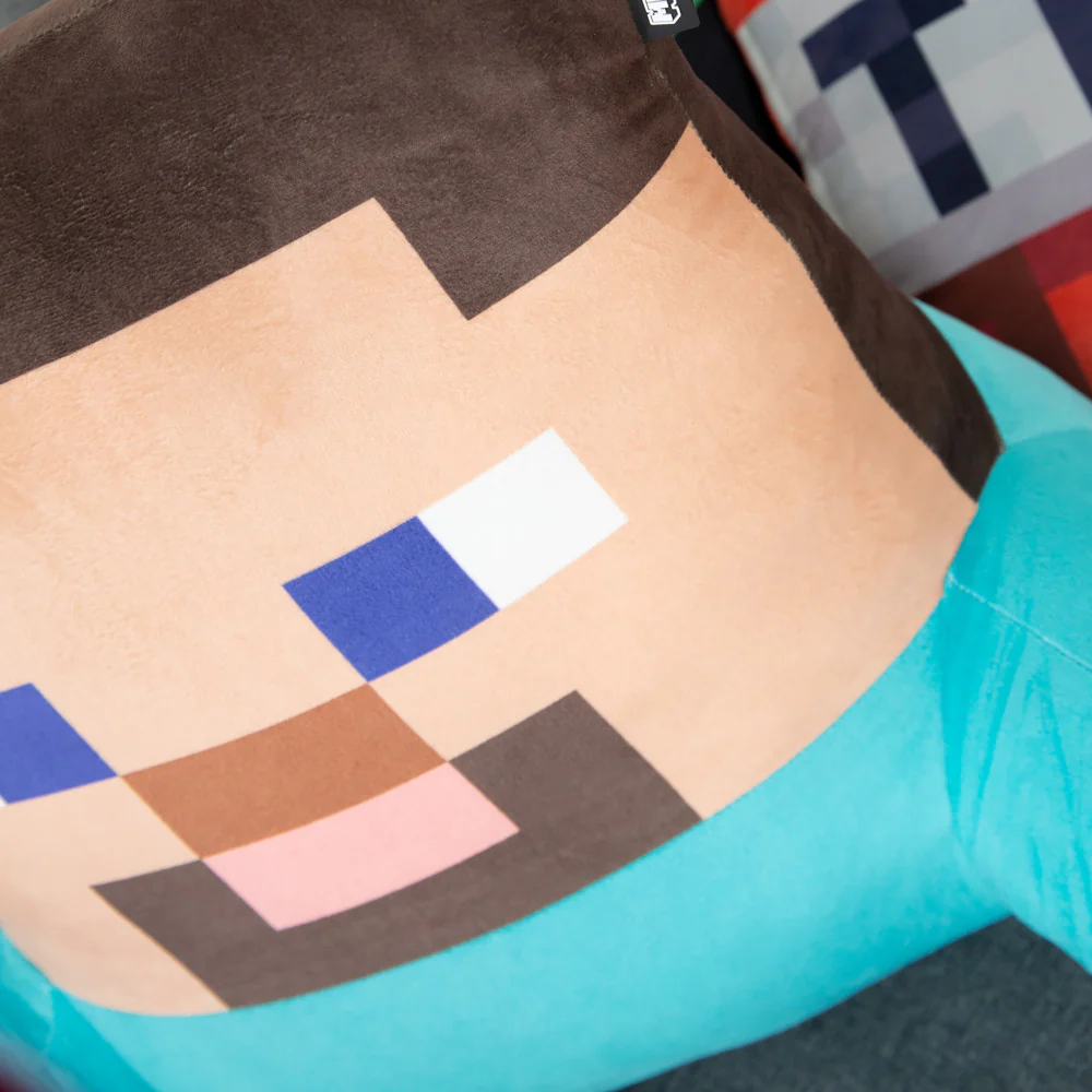 Minecraft Steve Relax Pillow - Character Lounge Cushion with Armrests - Image 5