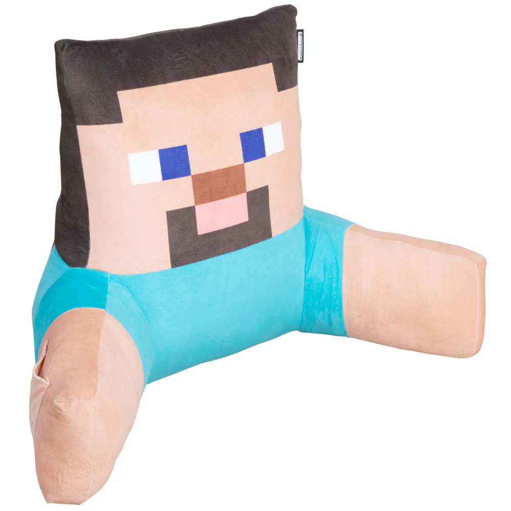 Minecraft Steve Relax Pillow - Character Lounge Cushion with Armrests - Image 6