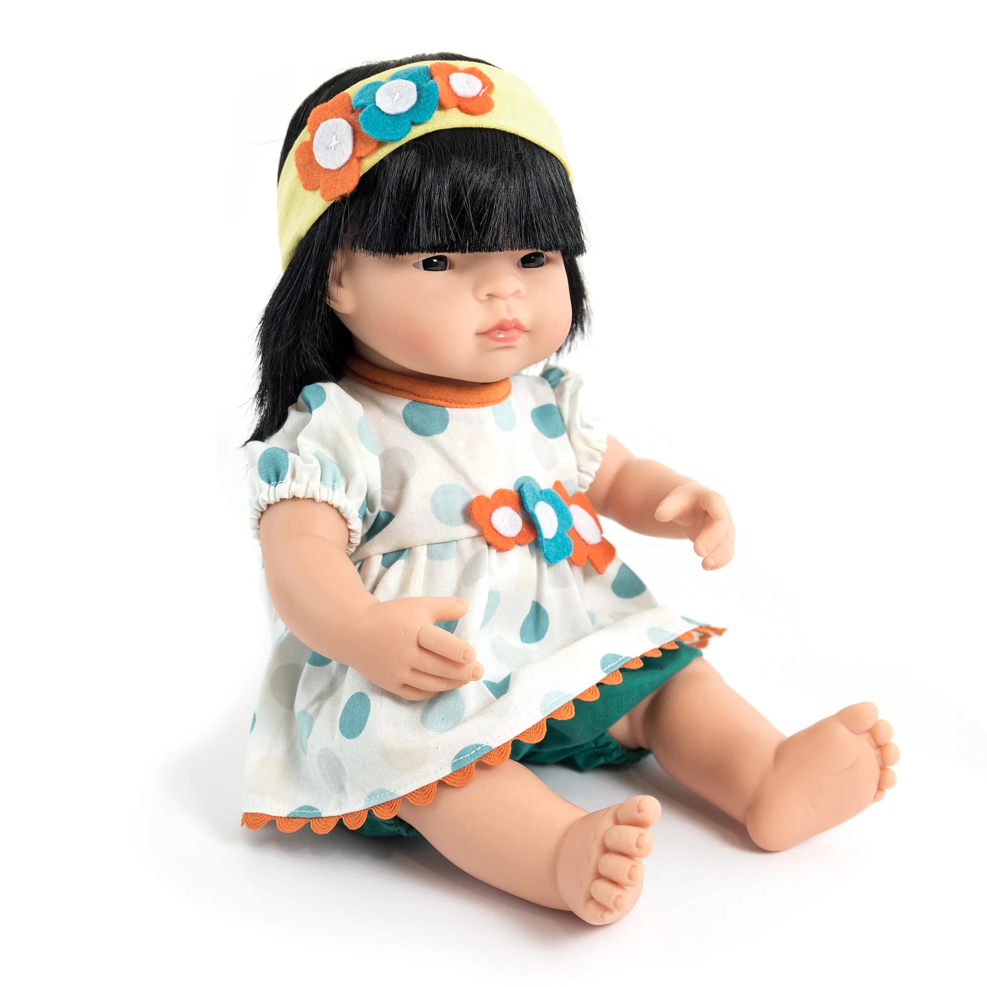 Miniland 15-inch Soft Vinyl Baby Doll - Vanilla Scent - Image 3