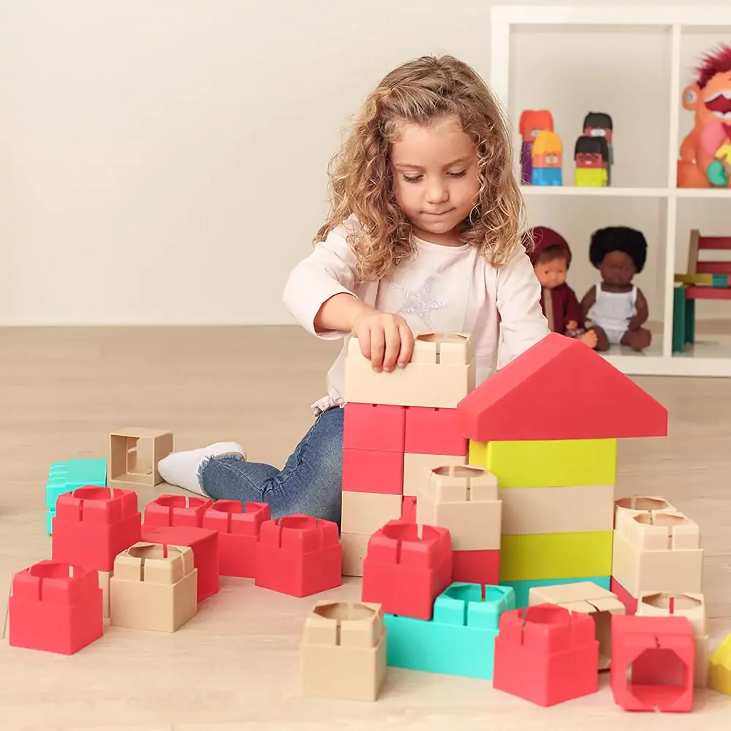 Miniland ECO Super Kim Bloc 40-Piece Bioplastic Building Set - Image 3