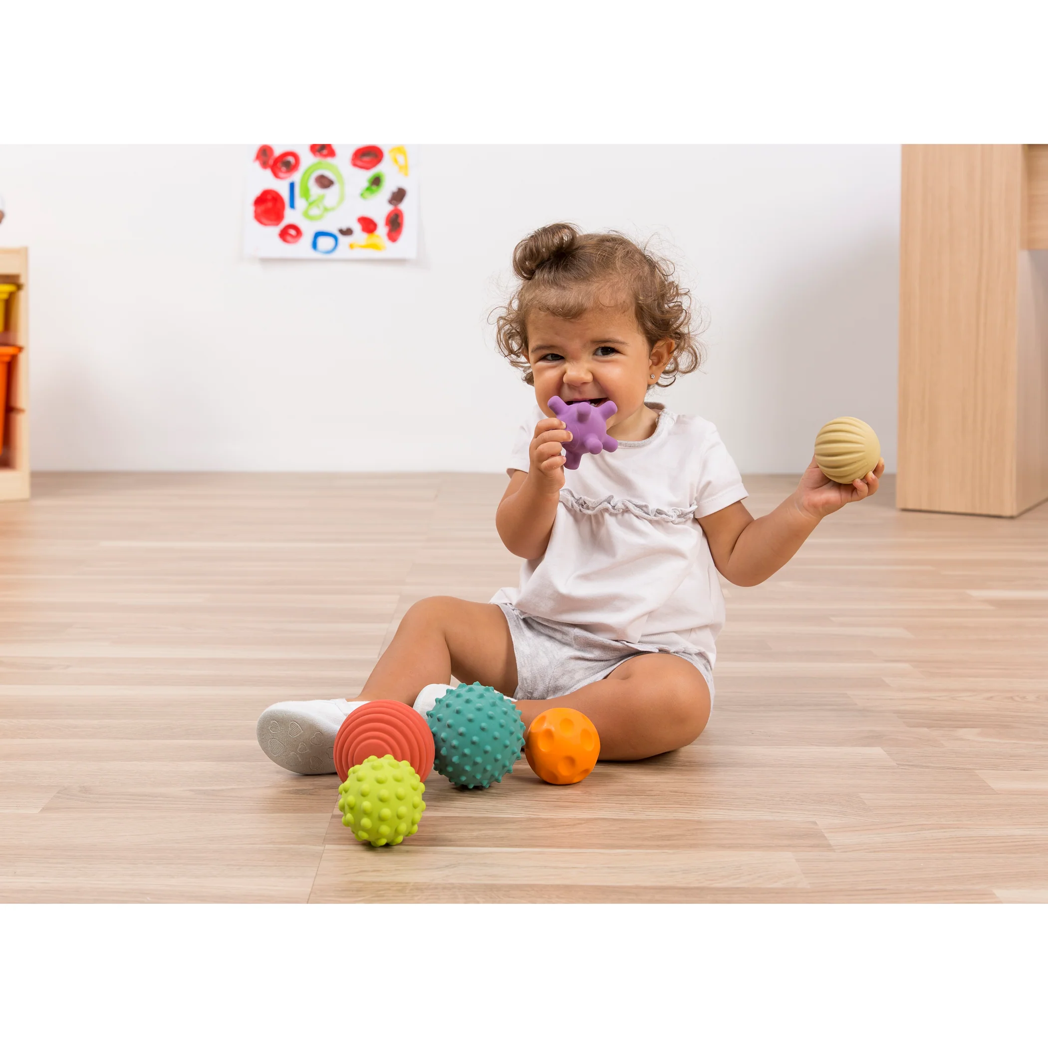 Miniland Educational Sensory Balls - Set of 6 - Multicolor Textured - Image 3