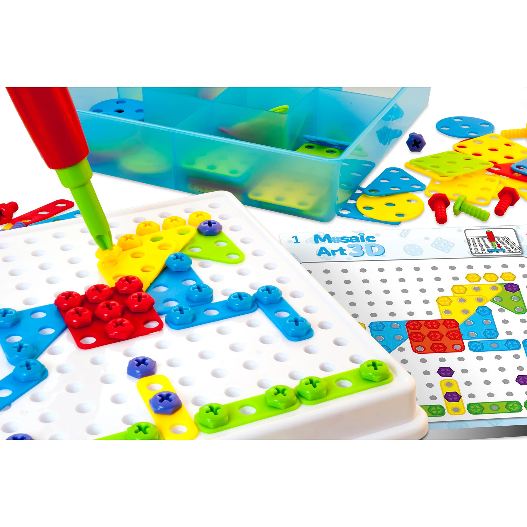 Miniland Mosaic Art Set - Creative Building for Kids - 180 Pieces - Image 3