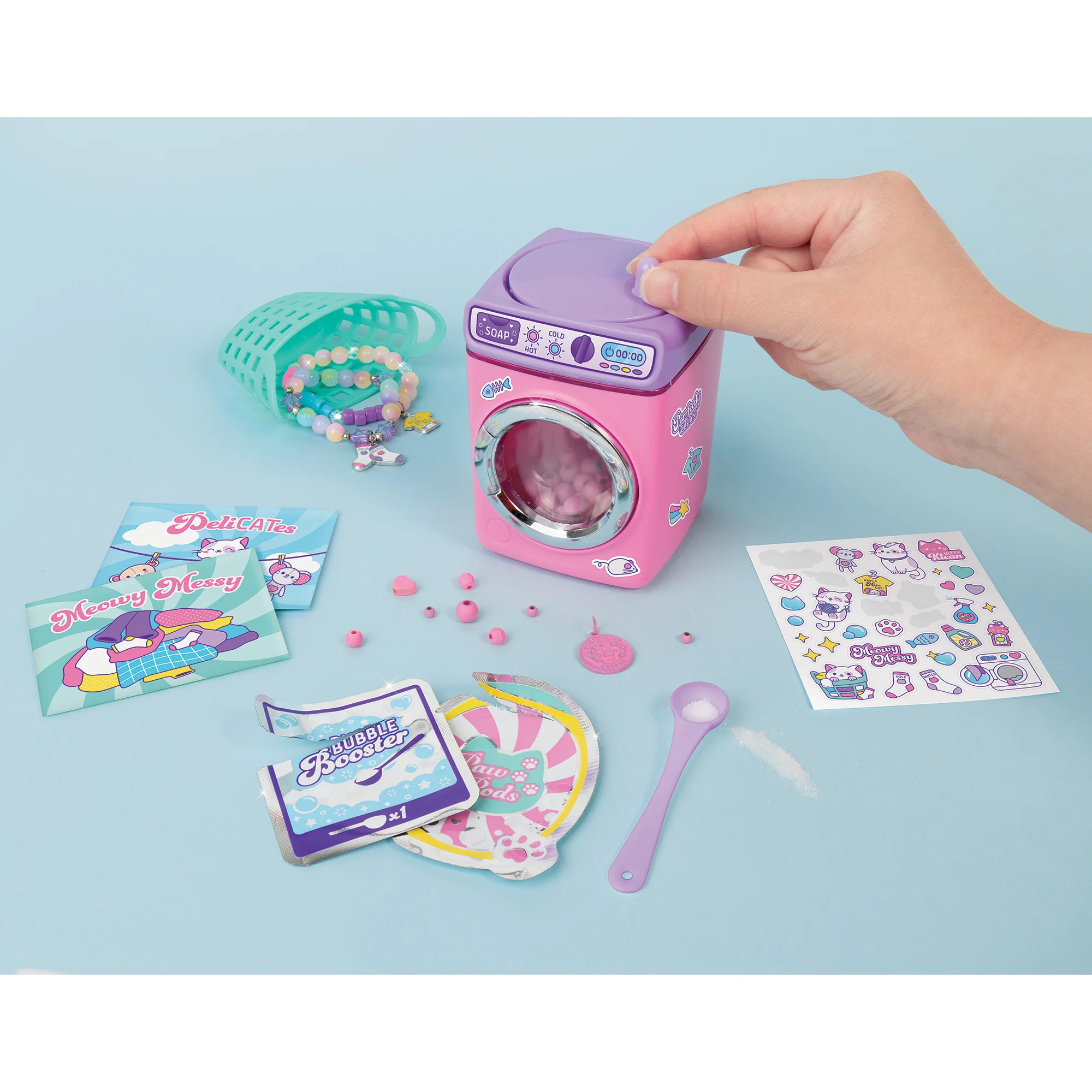 MIR Magical Cat Bead Washing Bracelet Kit - Pink & Purple - Image 4