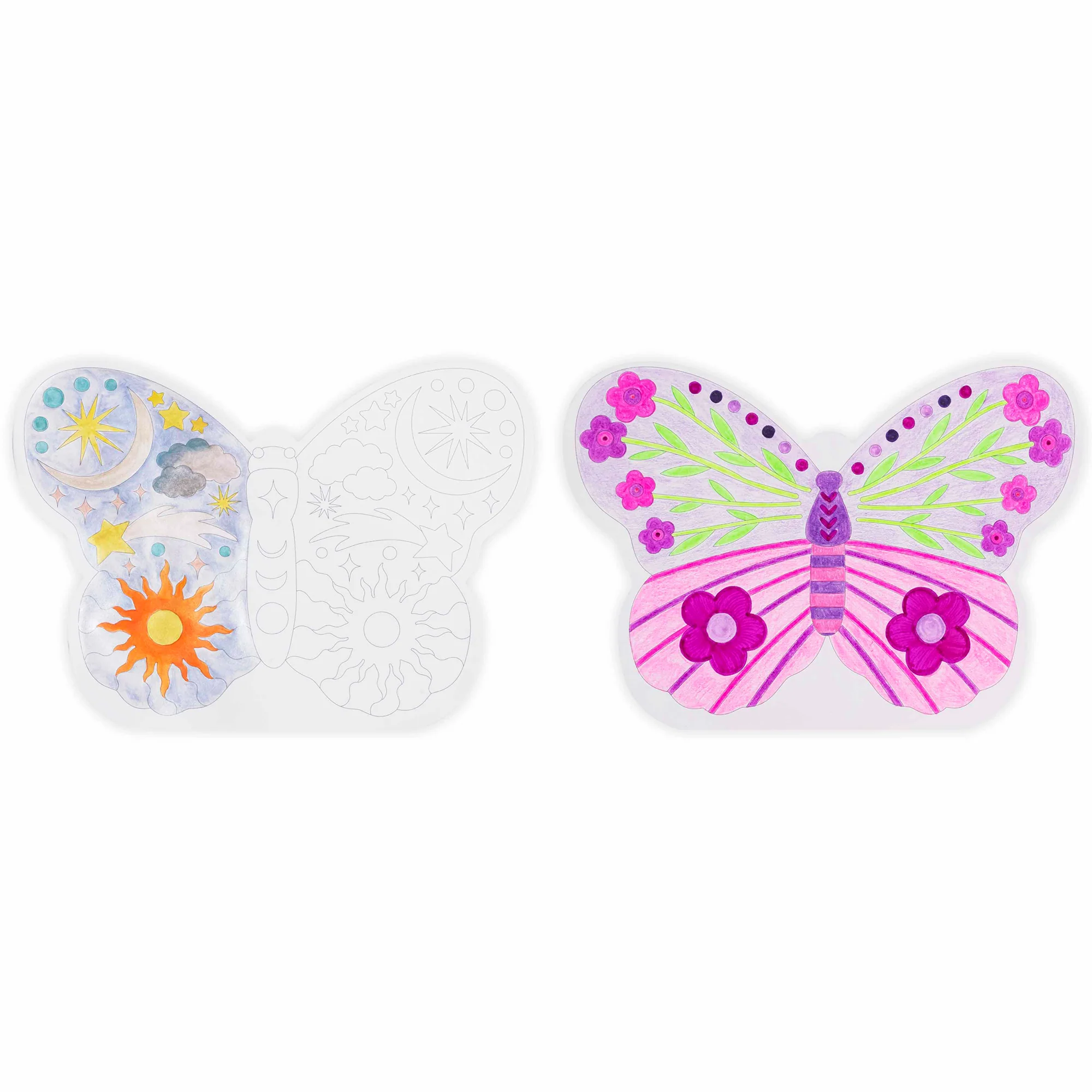 Mixed Media Coloring Pad: Butterfly - 24 Sheets, 8 Designs - Image 5