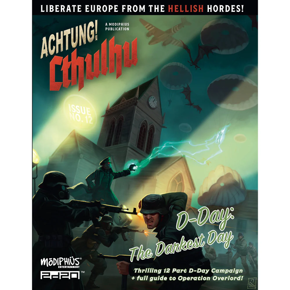 Modiphius Entertainment Achtung! Cthulhu 2d20 - D-Day: The Darkest Day RPG Adventure