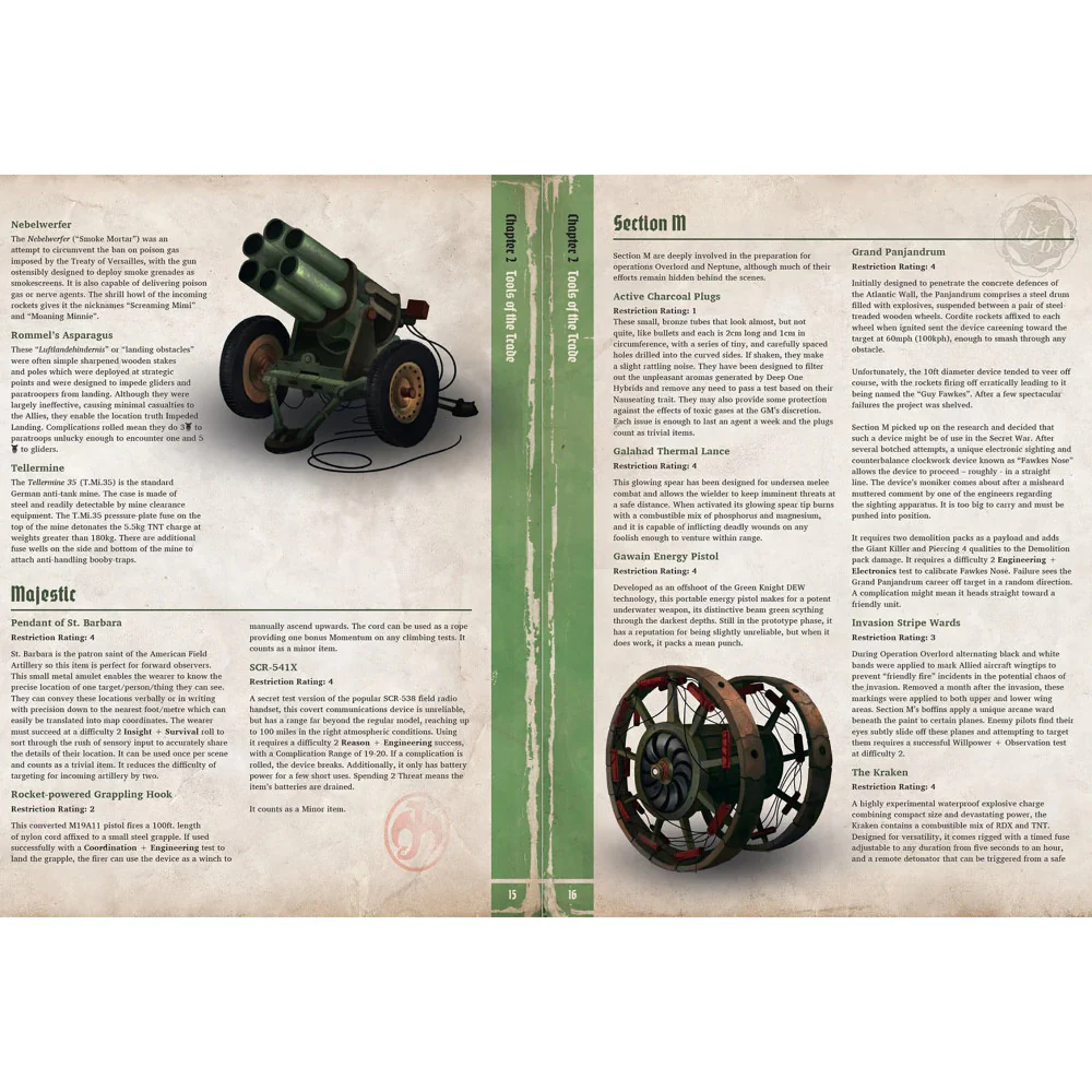 Modiphius Entertainment Achtung! Cthulhu 2d20 - D-Day: The Darkest Day RPG Adventure - Image 4