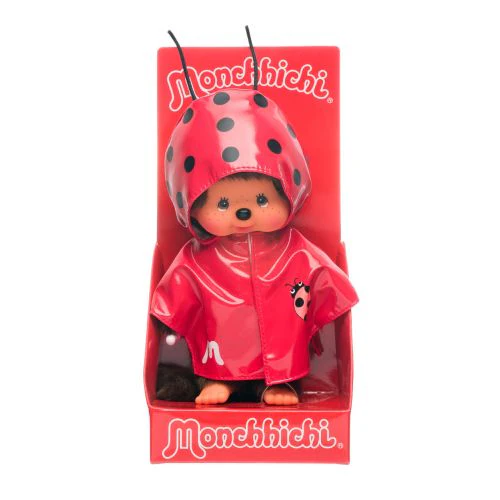 Monchhichi Ladybug Raincoat Plush Doll