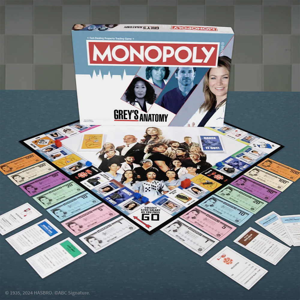 MONOPOLY: Grey's Anatomy Edition - Medical Drama Board Game for Ages 8+ - Image 3