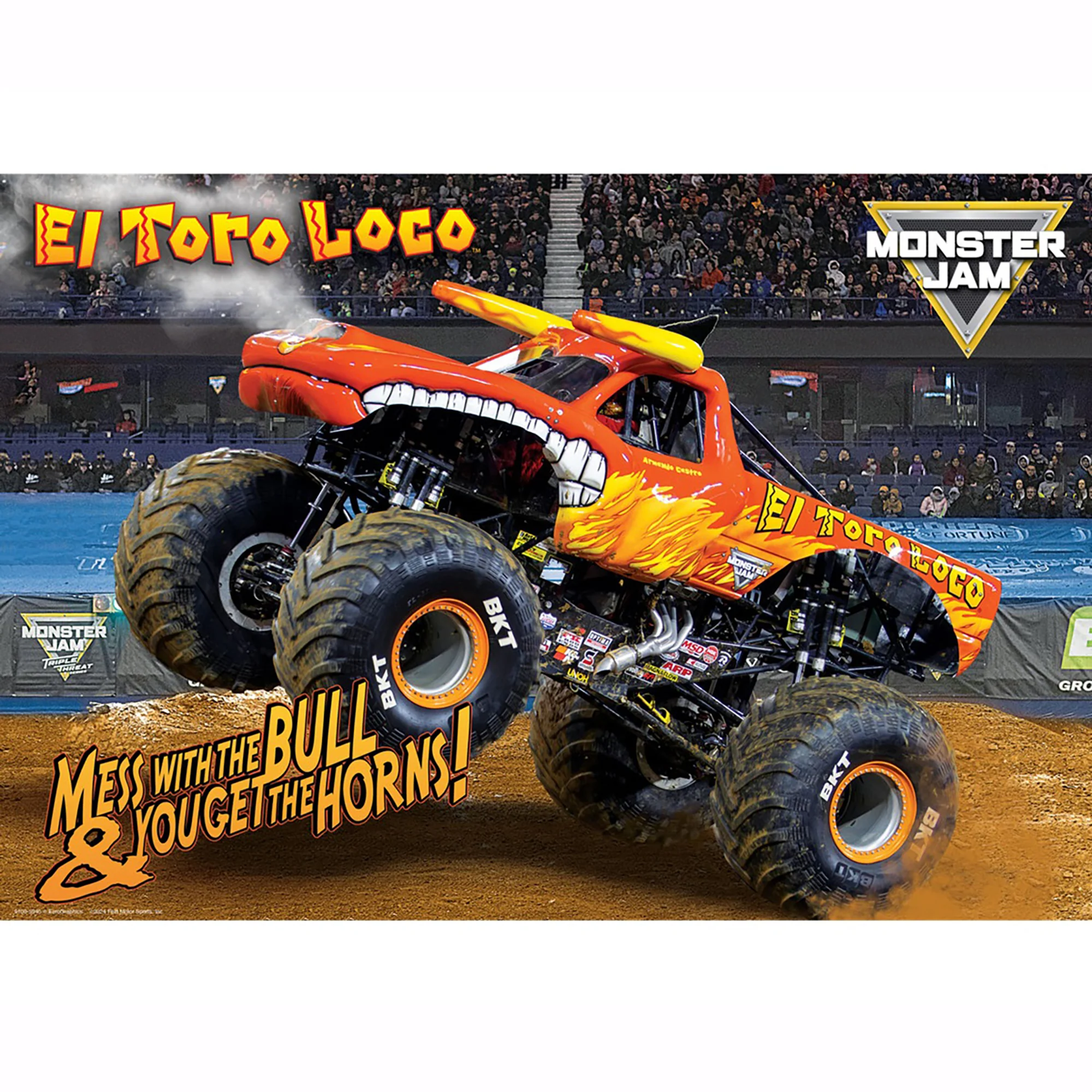 Monster Jam El Toro Loco Insulated Lunch Bag & 100pc Puzzle Set