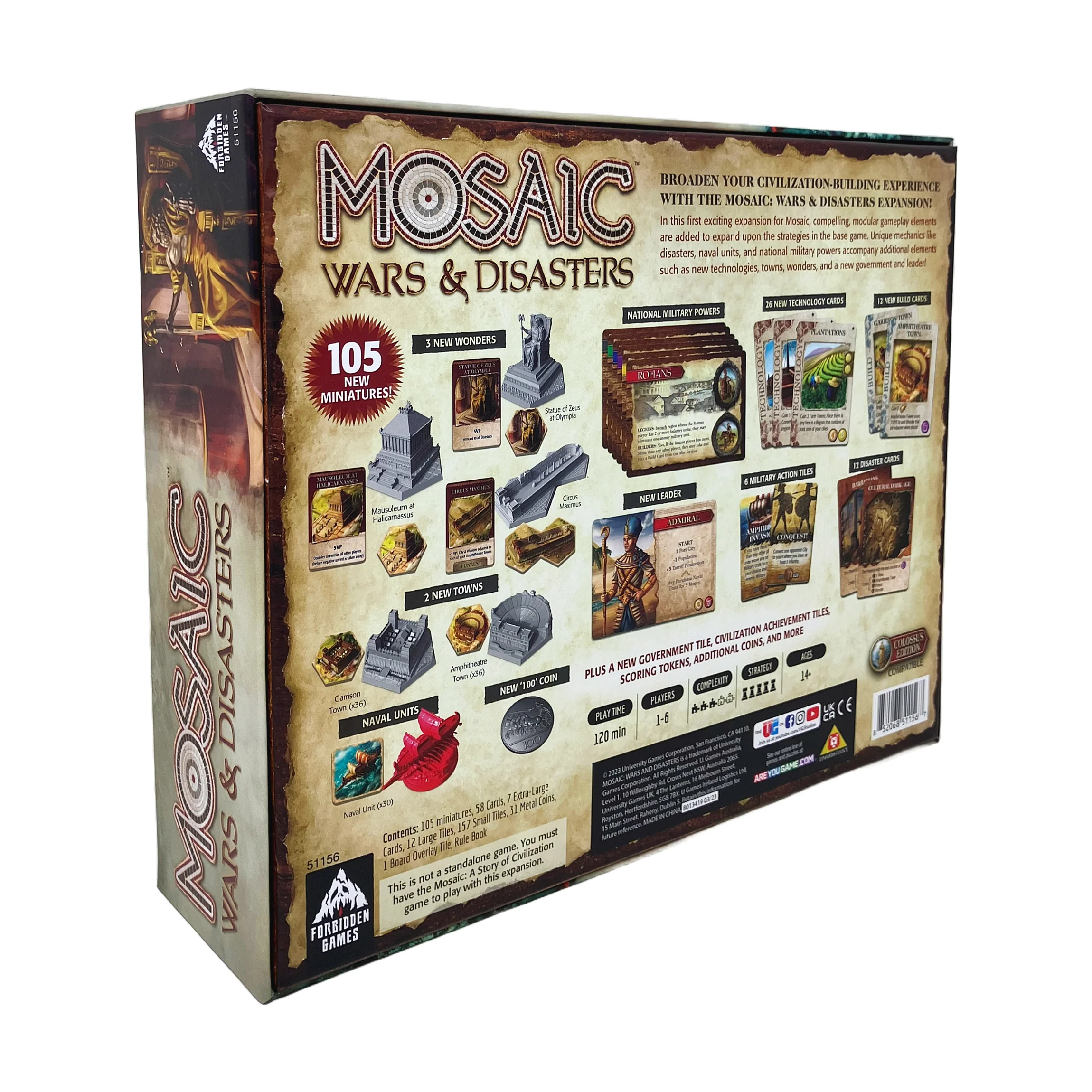 Mosaic: Wars & Disasters Expansion - Colossus Edition Strategy Game - Image 4
