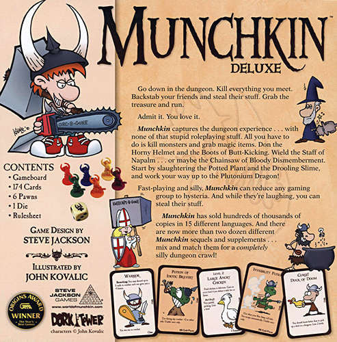 Munchkin Deluxe Edition Dungeon Adventure Board Game