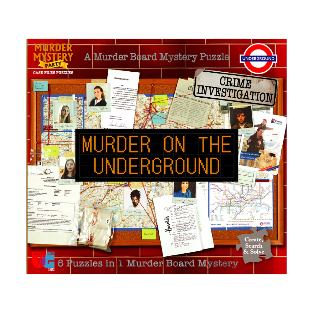 University Games Murder Mystery Party Case Files - Underground Murder Puzzle - Image 2