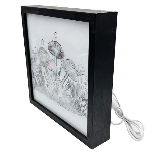 Mystical Mushroom Flowing Light Box - USB-Powered Neon Glow - Image 5