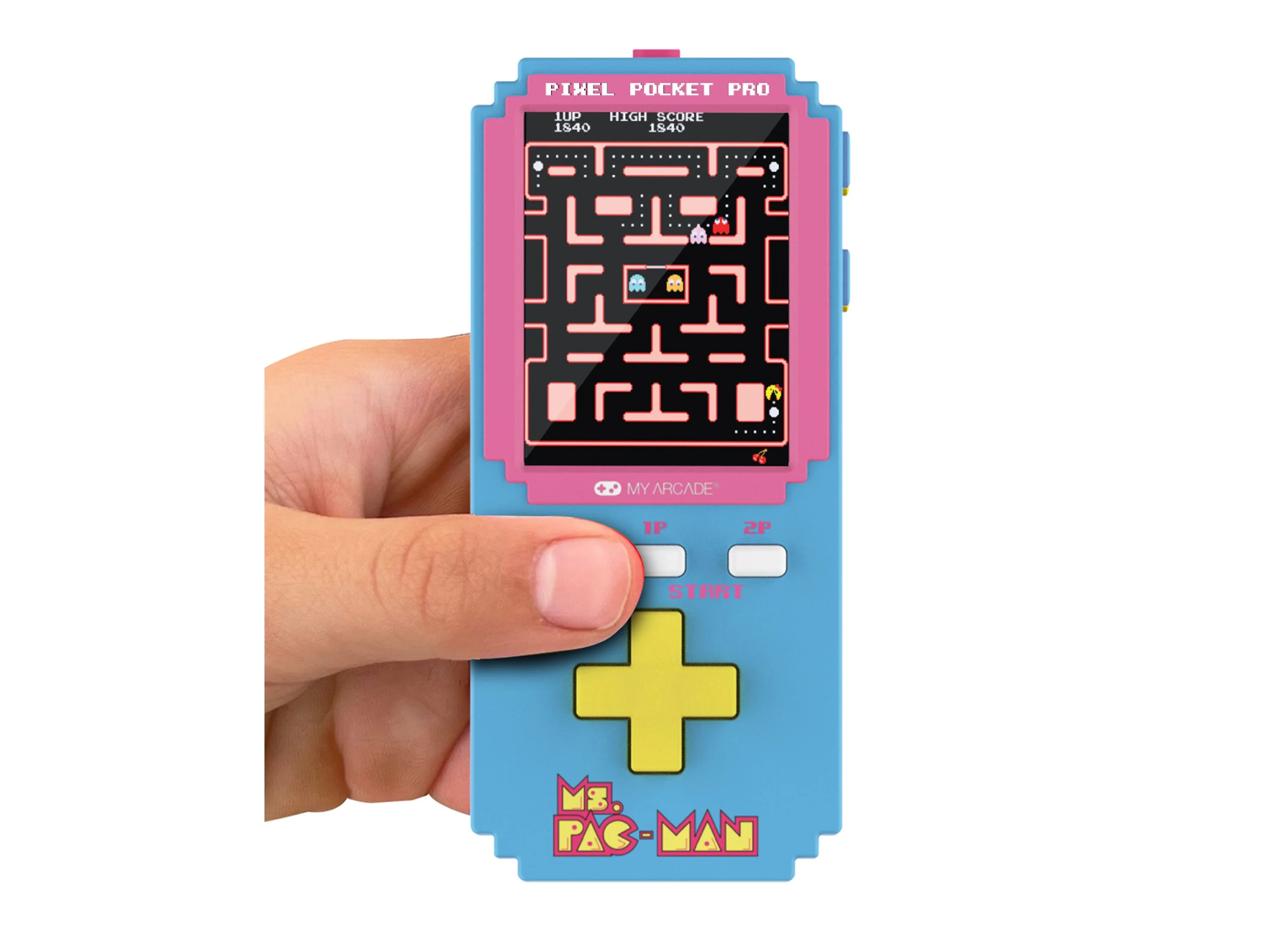 My Arcade Ms. Pac-Man Pixel Portable Pocket Gaming System With Keychain - Image 2