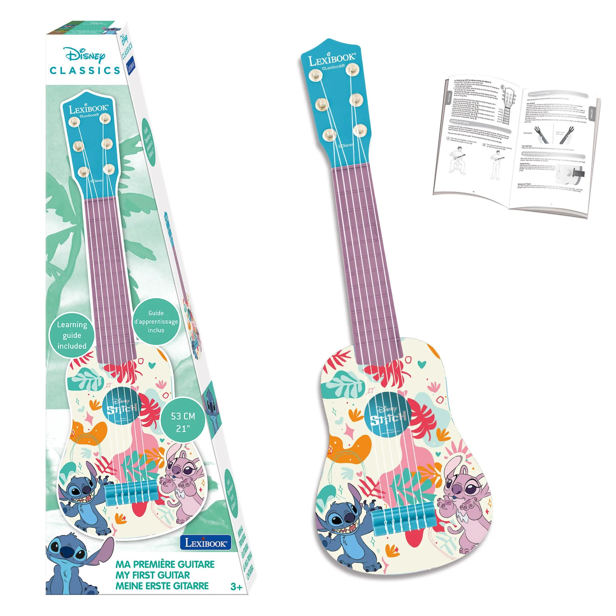 Disney Stitch Themed Plastic Guitar for Young Musicians - Image 3