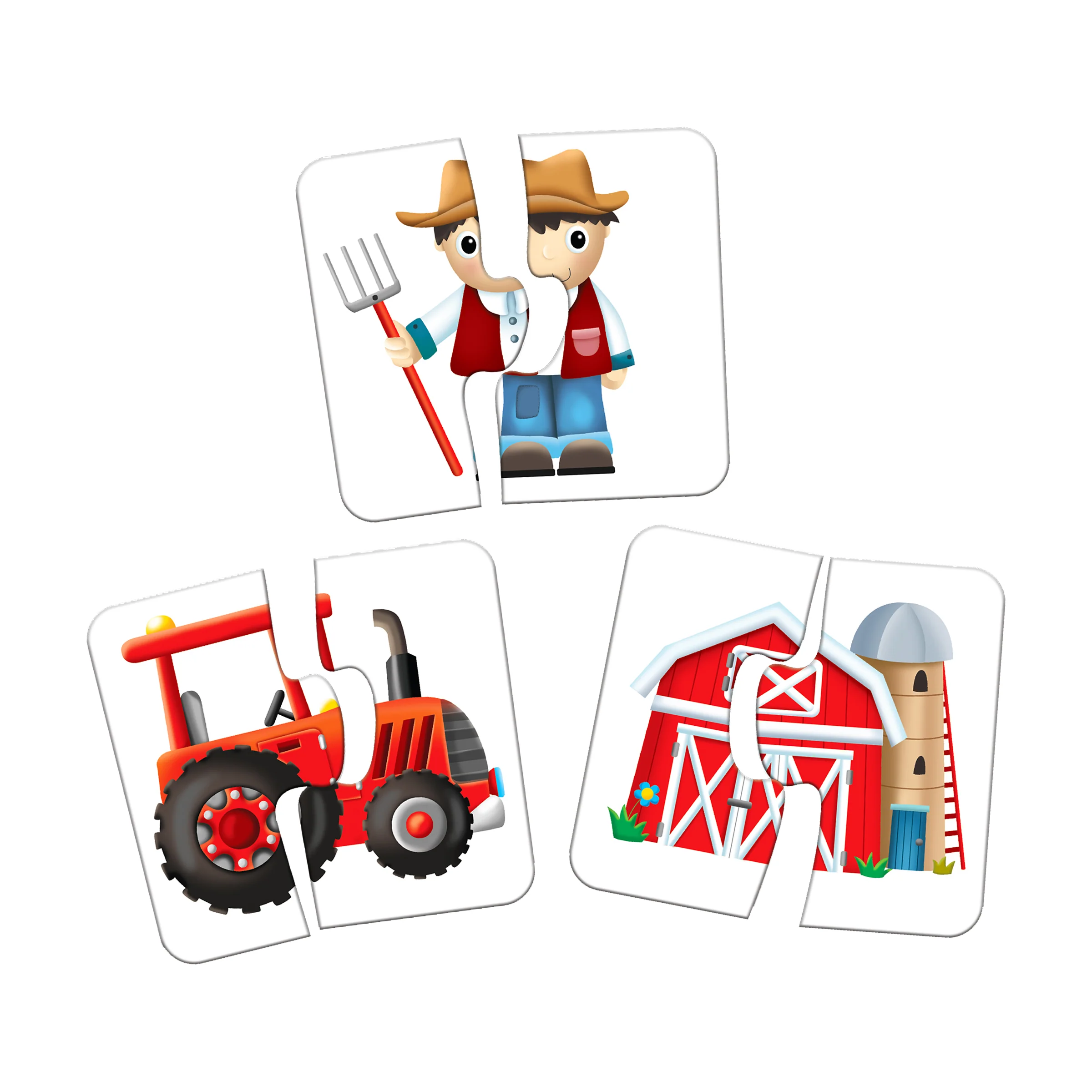 My First Match It! - On the Farm - Educational Puzzle Set - Image 2
