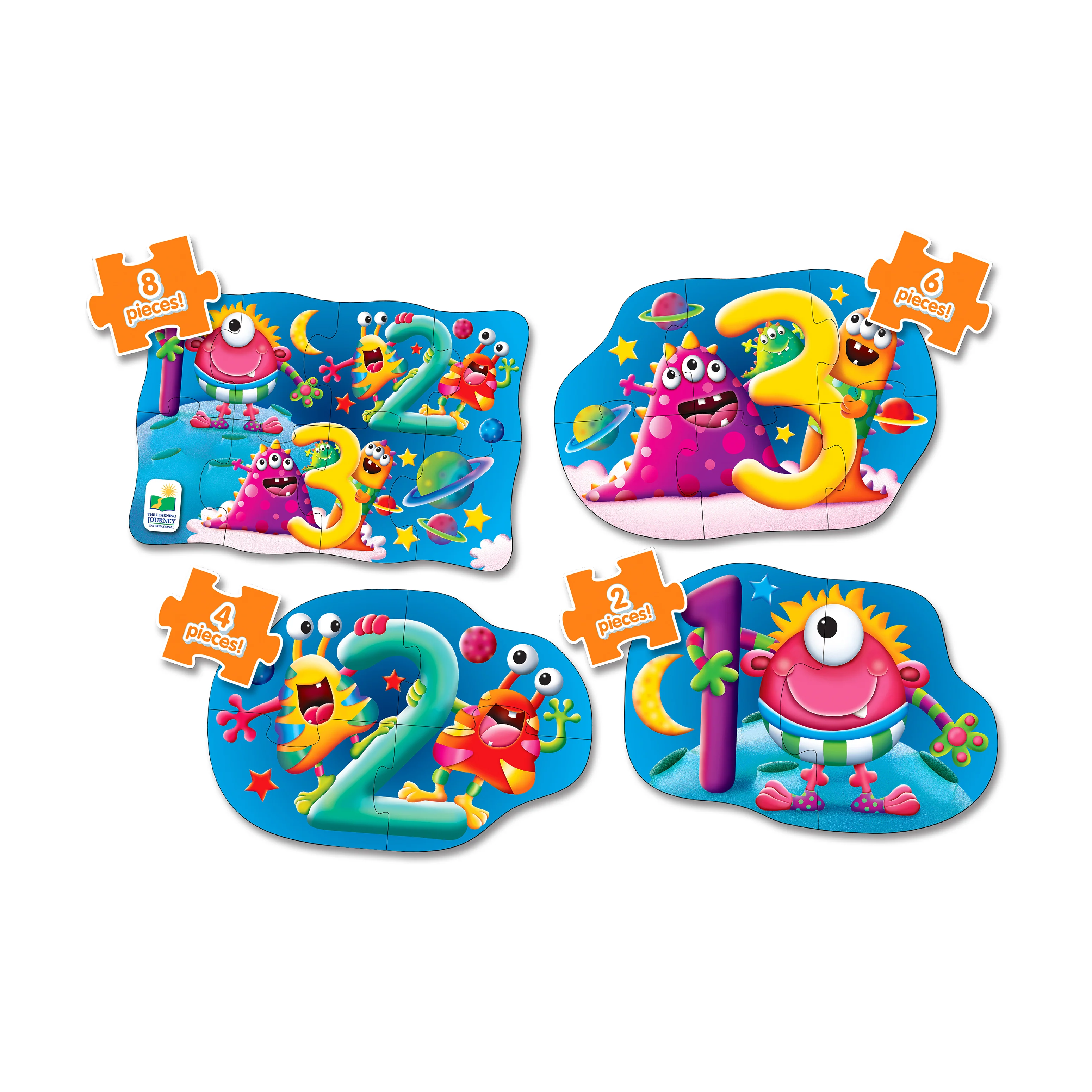 My First Puzzles Space Numbers 4-Pack Jigsaw Set - Image 2