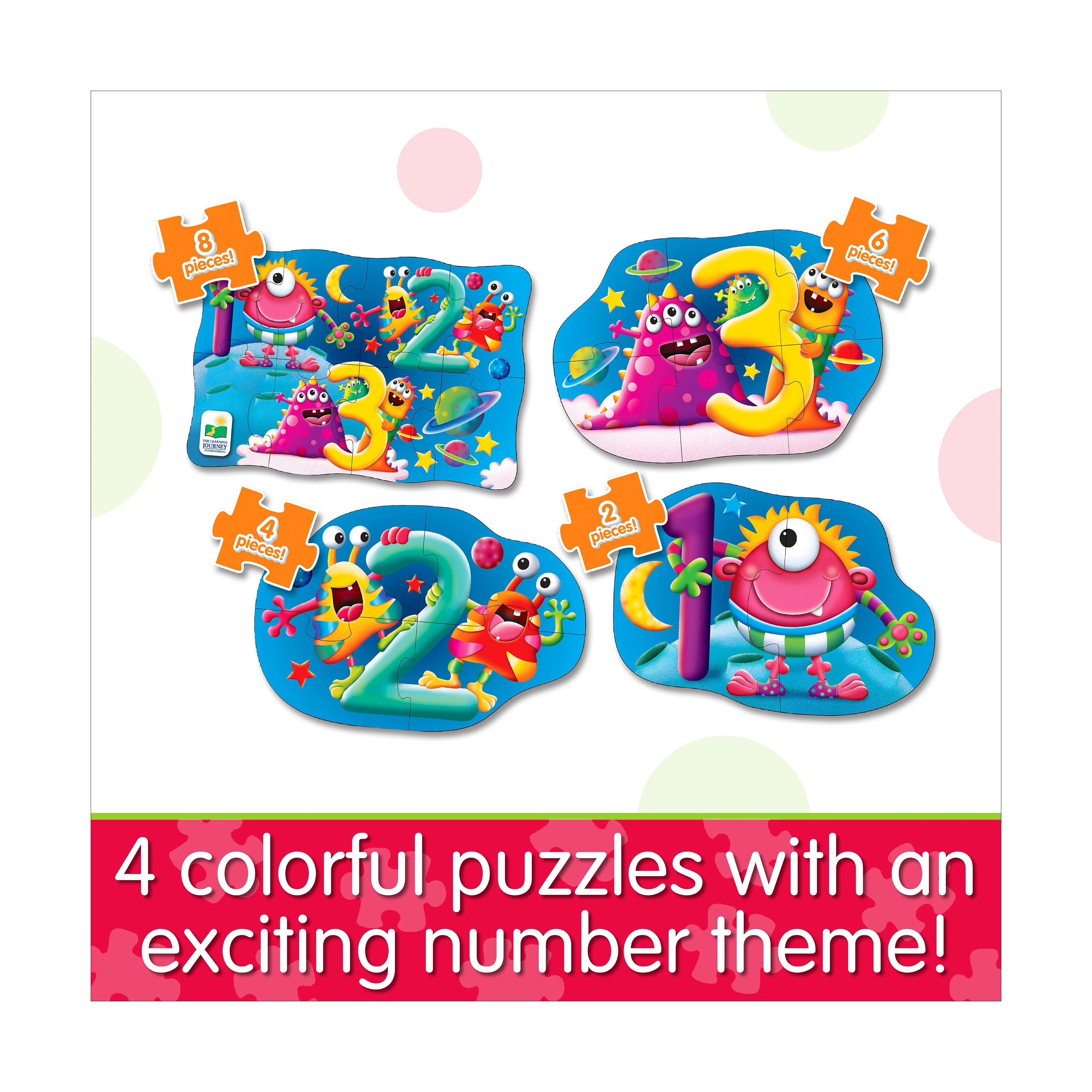 My First Puzzles Space Numbers 4-Pack Jigsaw Set - Image 4
