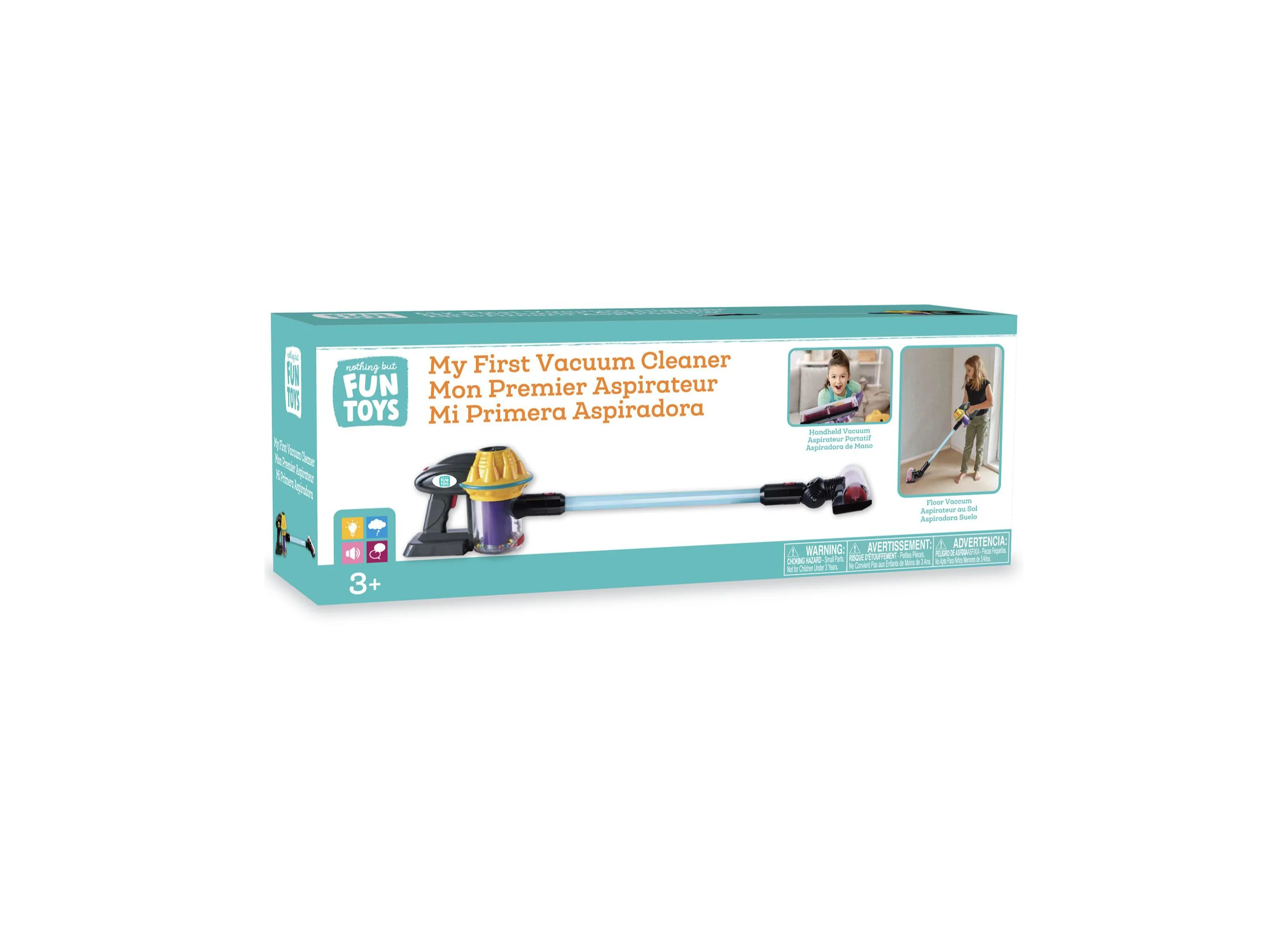 My First Vacuum Cleaner Lights Sounds Play Set, 4 Piece - Image 4