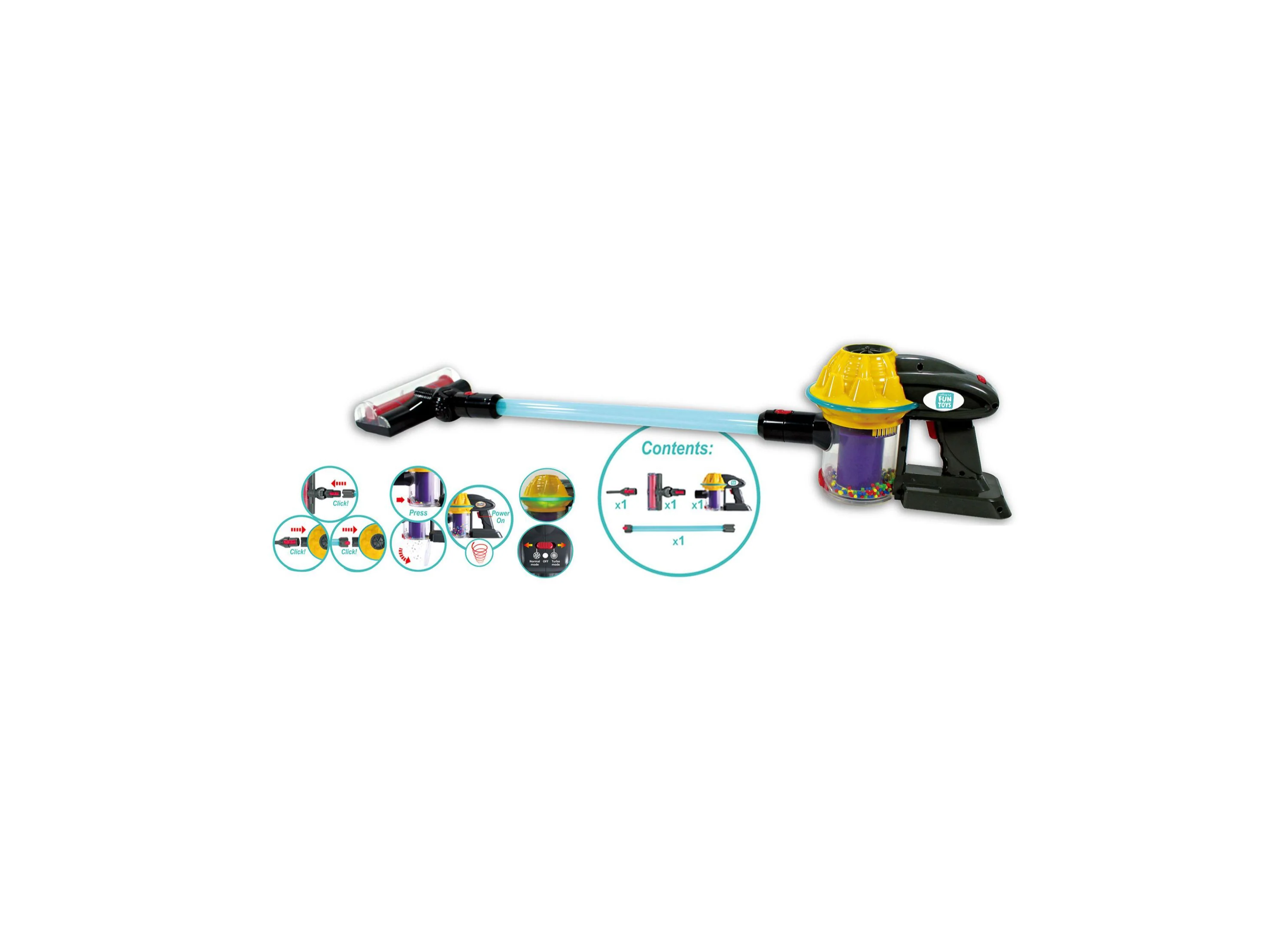 My First Vacuum Cleaner Lights Sounds Play Set, 4 Piece - Image 5
