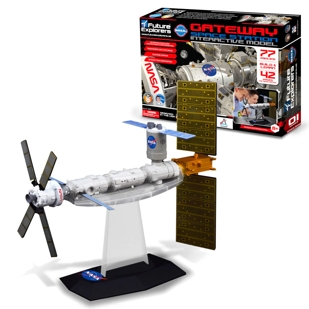 NASA Future Explorers: Gateway Space Station Interactive Model - Build & Learn STEM Toy for Ages 8+