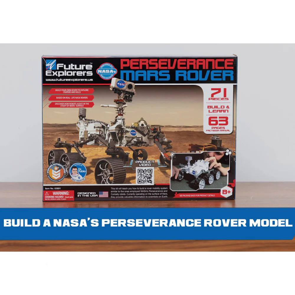NASA Future Explorers: Perseverance Mars Rover - 71pc Build & Learn Kit for Kids 8+ - Image 3