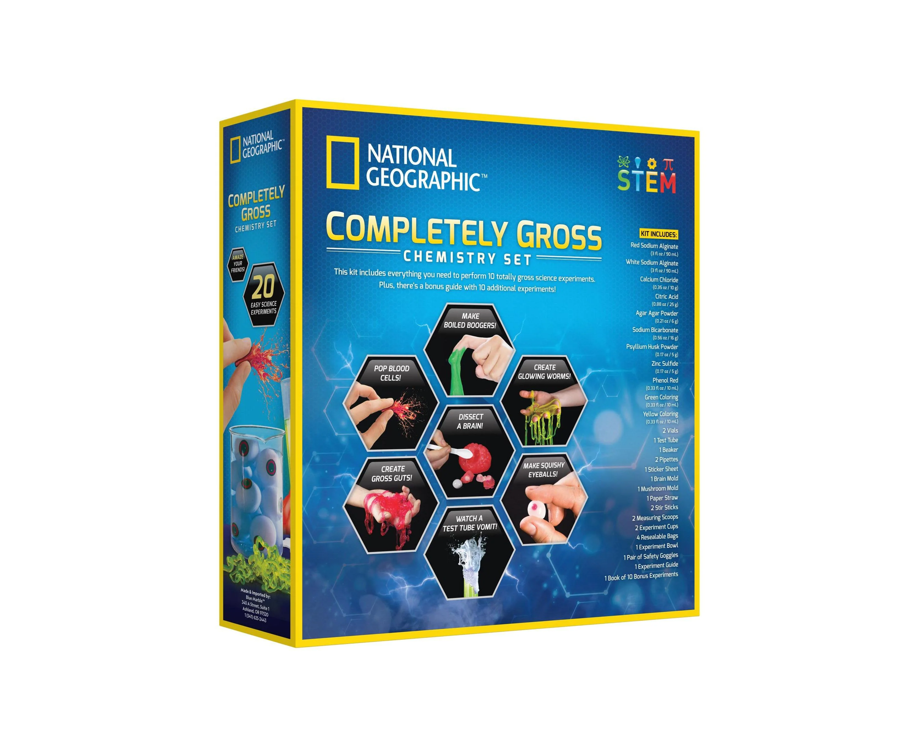 National Geographic Completely Gross Chemistry Set - 10 Experiments, 29 Pieces - Image 2
