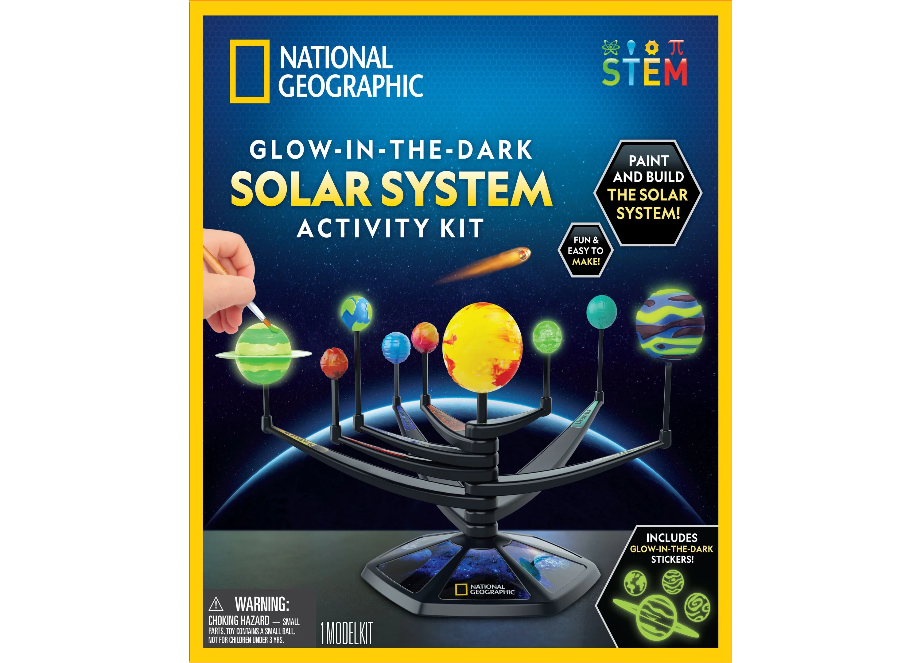 National Geographic Glow-in-the-Dark Solar System Activity Kit - Image 2