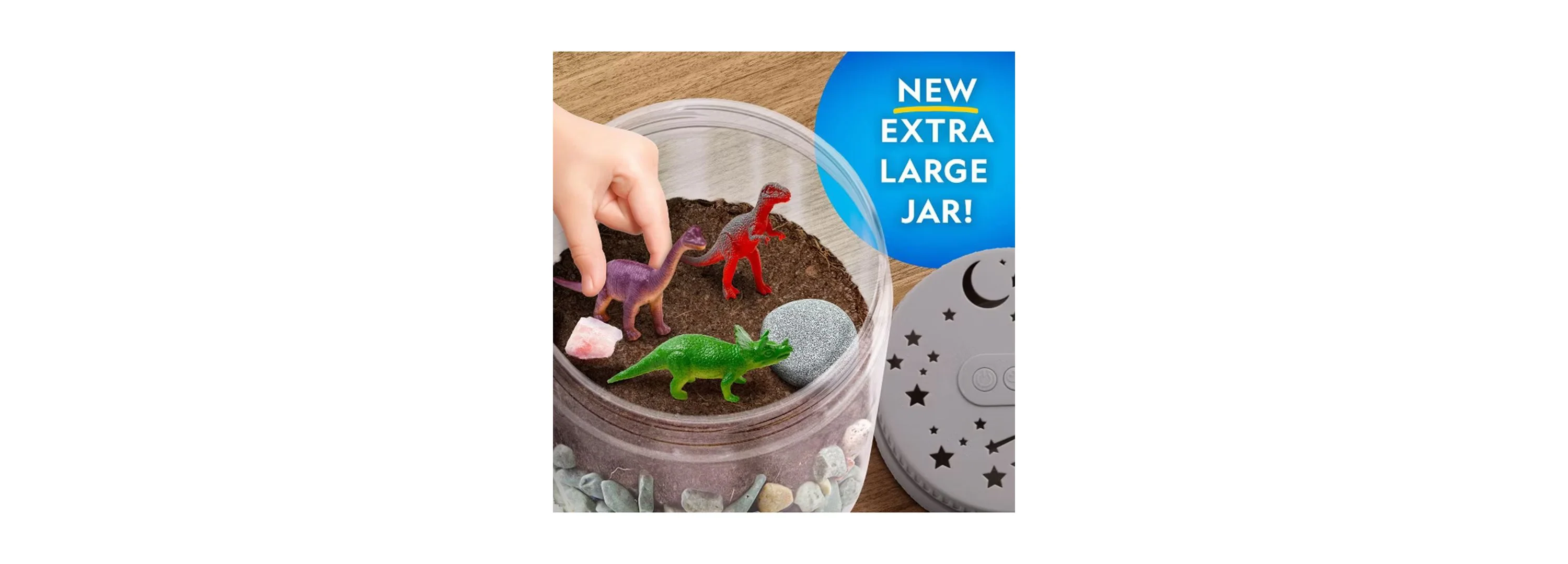 National Geographic Light-Up Dinosaur Terrarium Kit with Real Seeds & Fossils Ages 6+ - Image 3