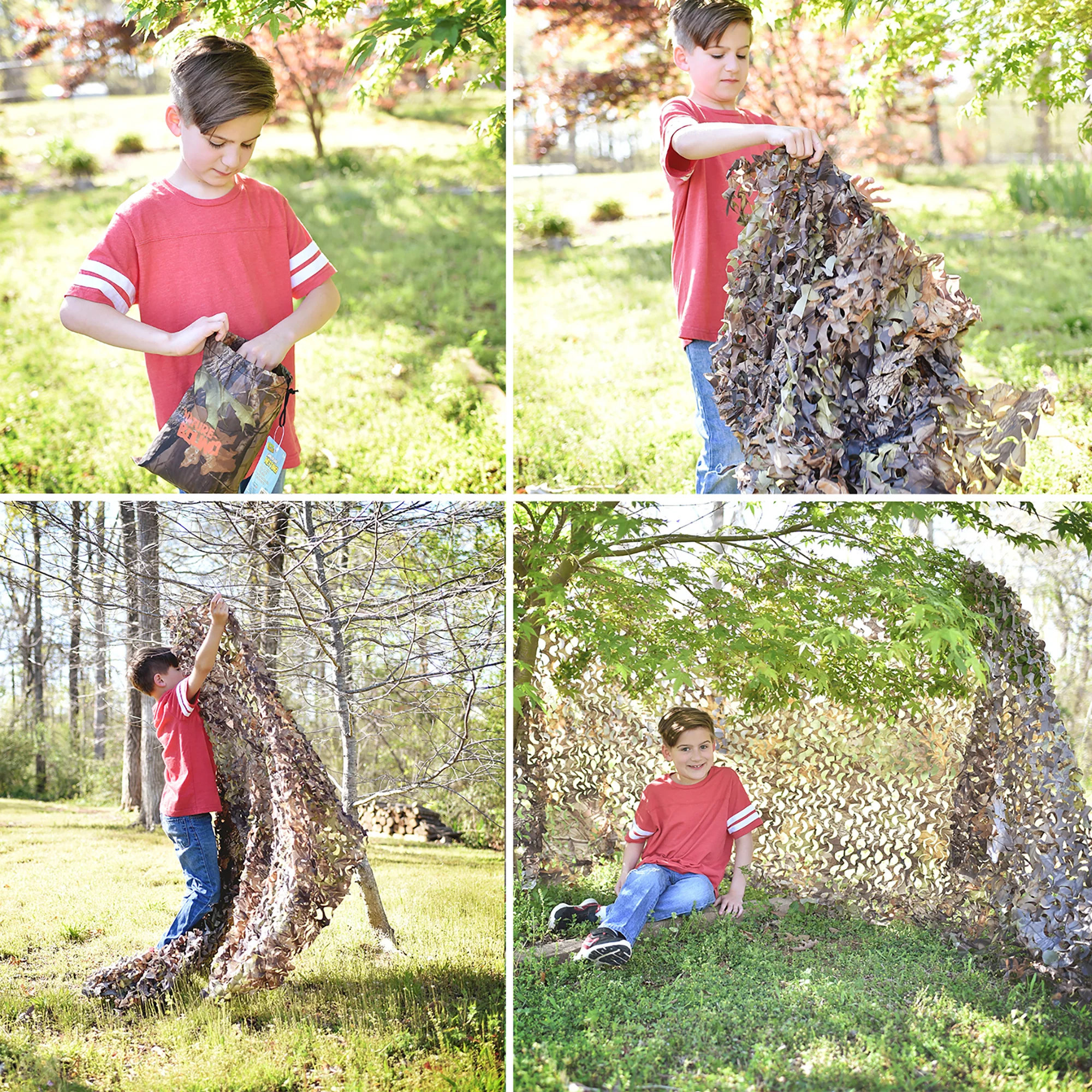 Nature Bound Kids Camouflage Netting for Ultimate Fort Building - Image 2