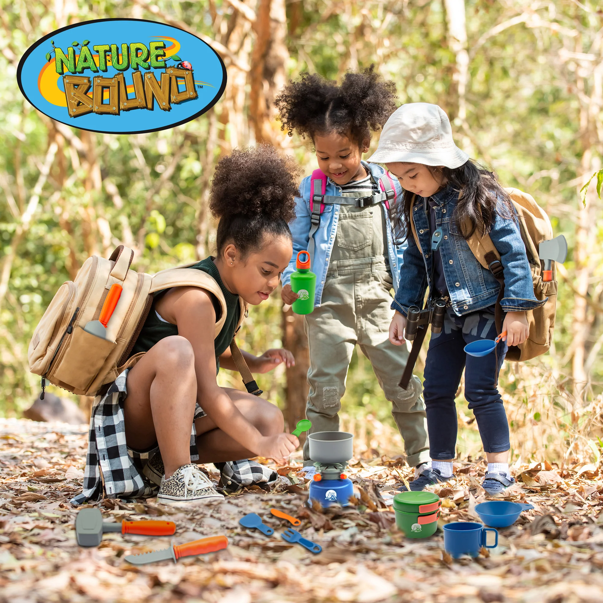 Nature Bound Camp Cookout Set with Light & Sound Burner for Kids, 15pc Set - Image 5