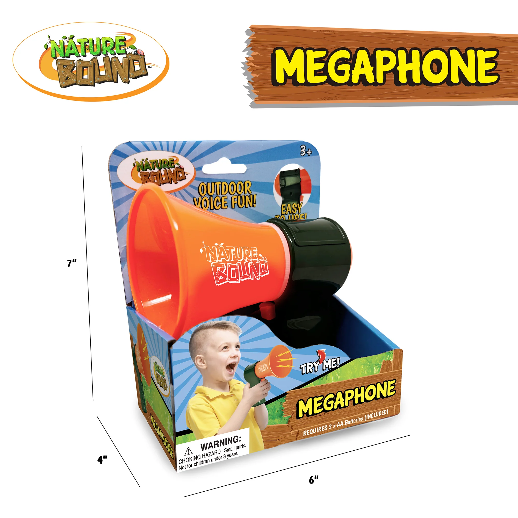 Nature Bound Speaker Megaphone 7.5-Inch Voice Amplifier - Image 2