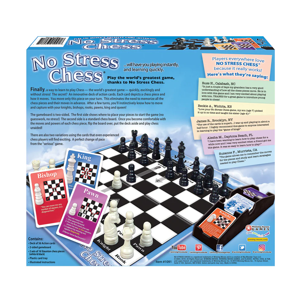 No Stress Chess Educational Board Game by Winning Moves - Image 3