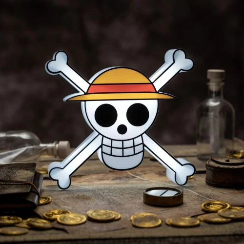 ABYstyle One Piece Battery-Operated 10-inch Skull Lamp - Straw Hat Jolly Roger - Image 3