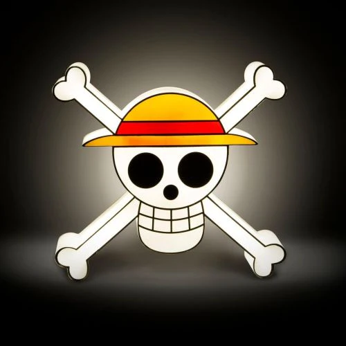 ABYstyle One Piece Battery-Operated 10-inch Skull Lamp - Straw Hat Jolly Roger - Image 4