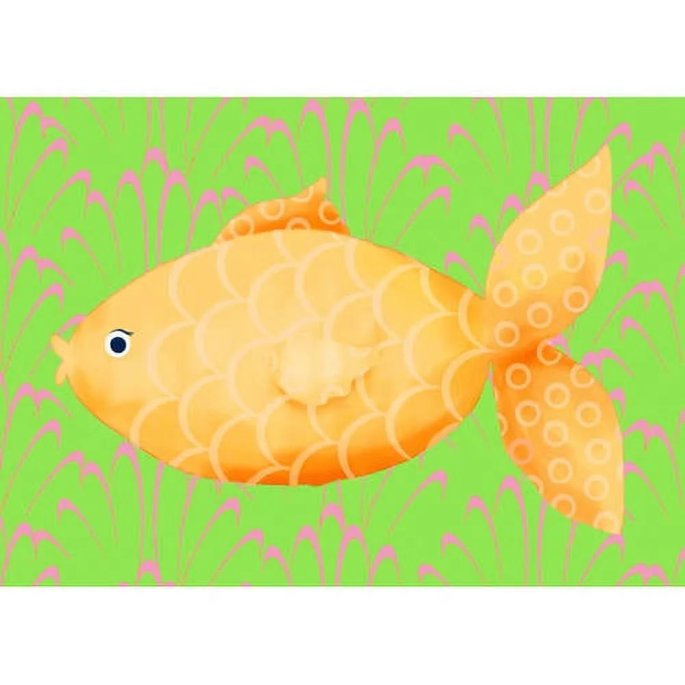 Oopsy Daisys Mia The Fish Colorful Canvas Wall Art
