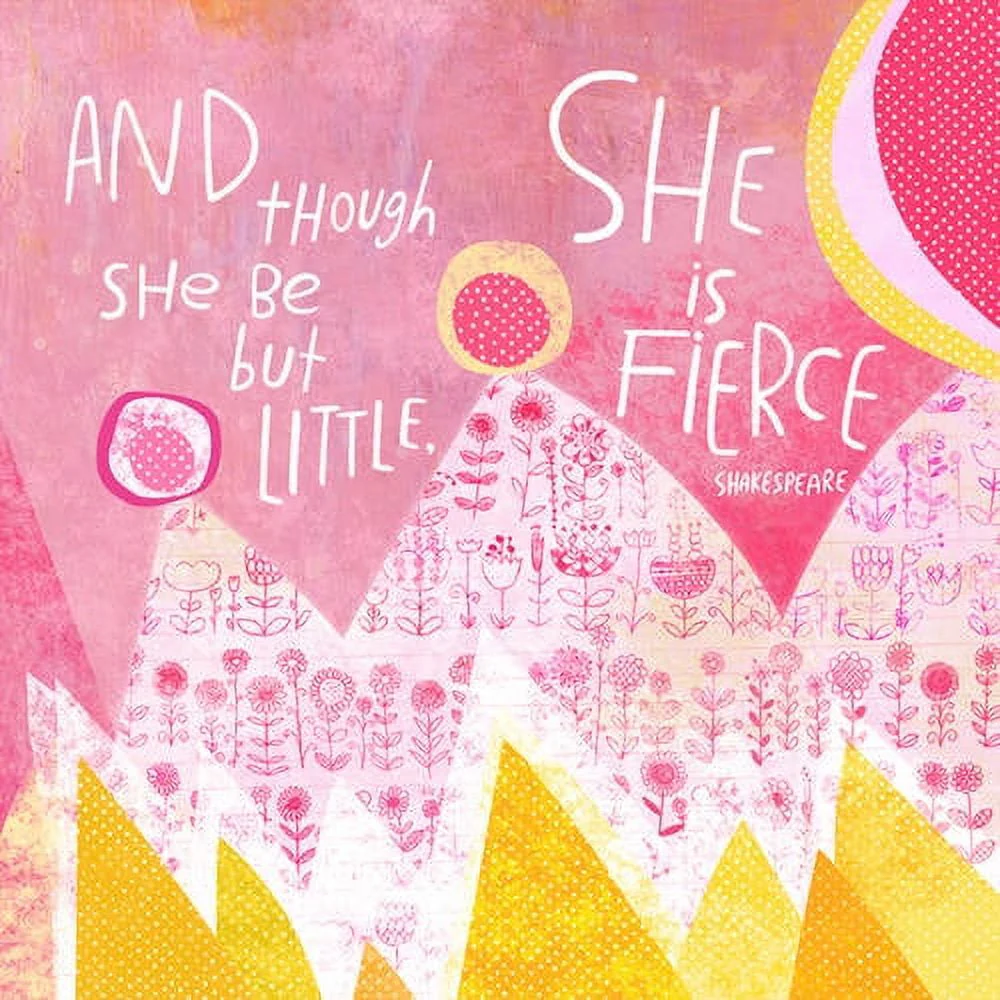 Oopsy Daisy's She Is Fierce Canvas Wall Art, 18x18