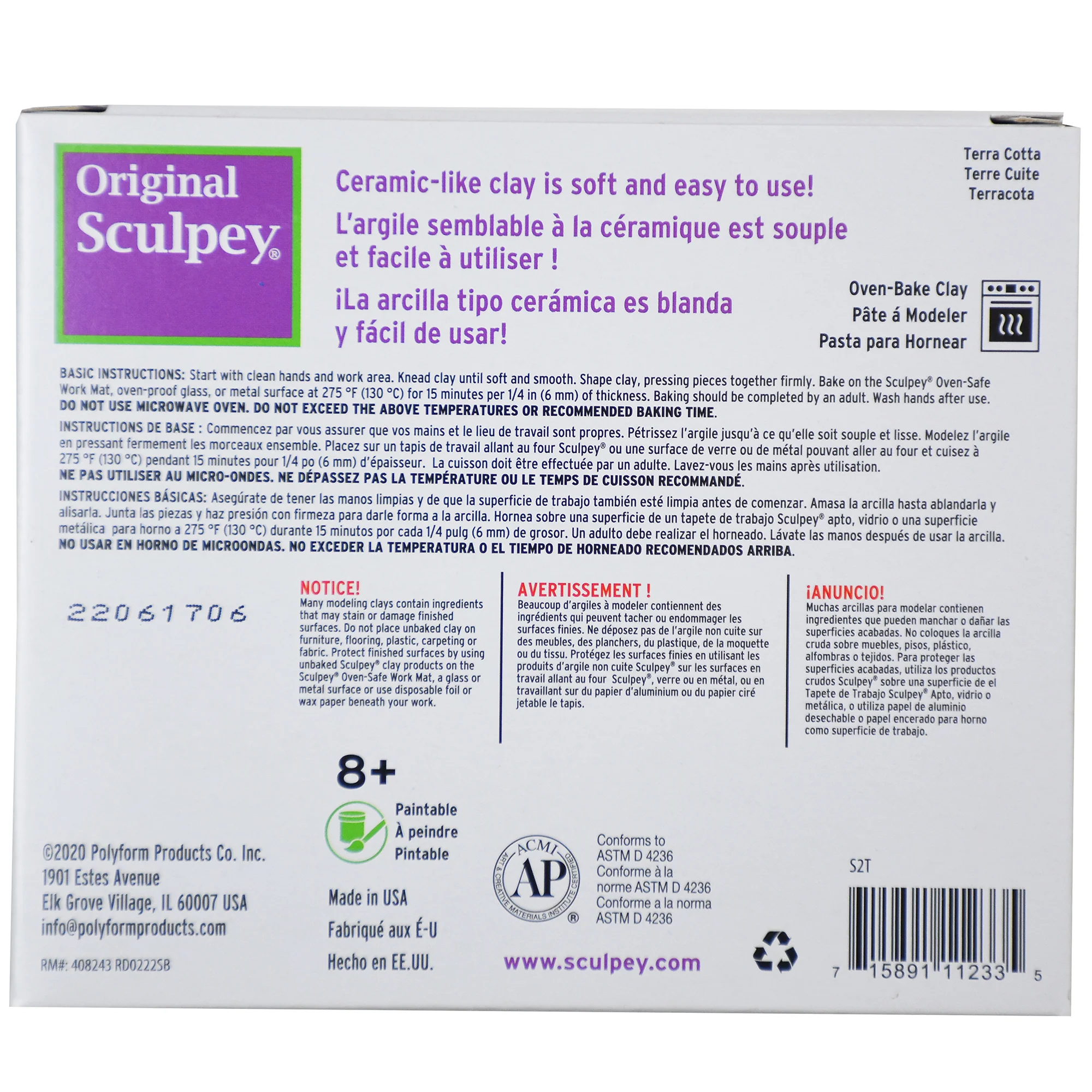Original Sculpey Oven-Bake Modeling Clay 1.75lb - Image 3