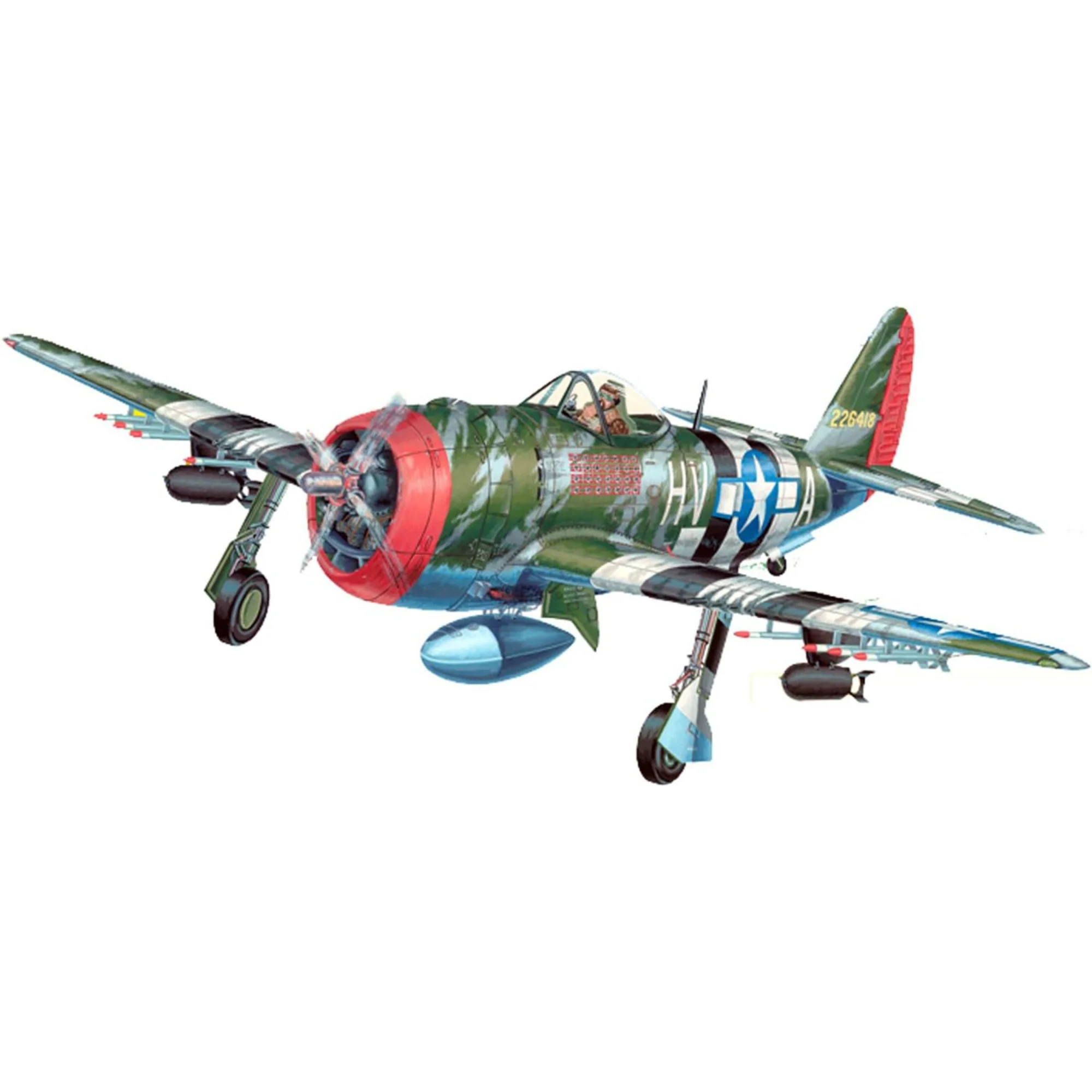 Guillow's P-47D Thunderbolt 1/16 Scale Model Kit - Image 3