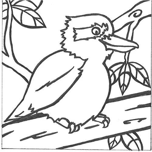 Paintadoodle Creative Arts Laughing Kookaburra Canvas Painting Kit