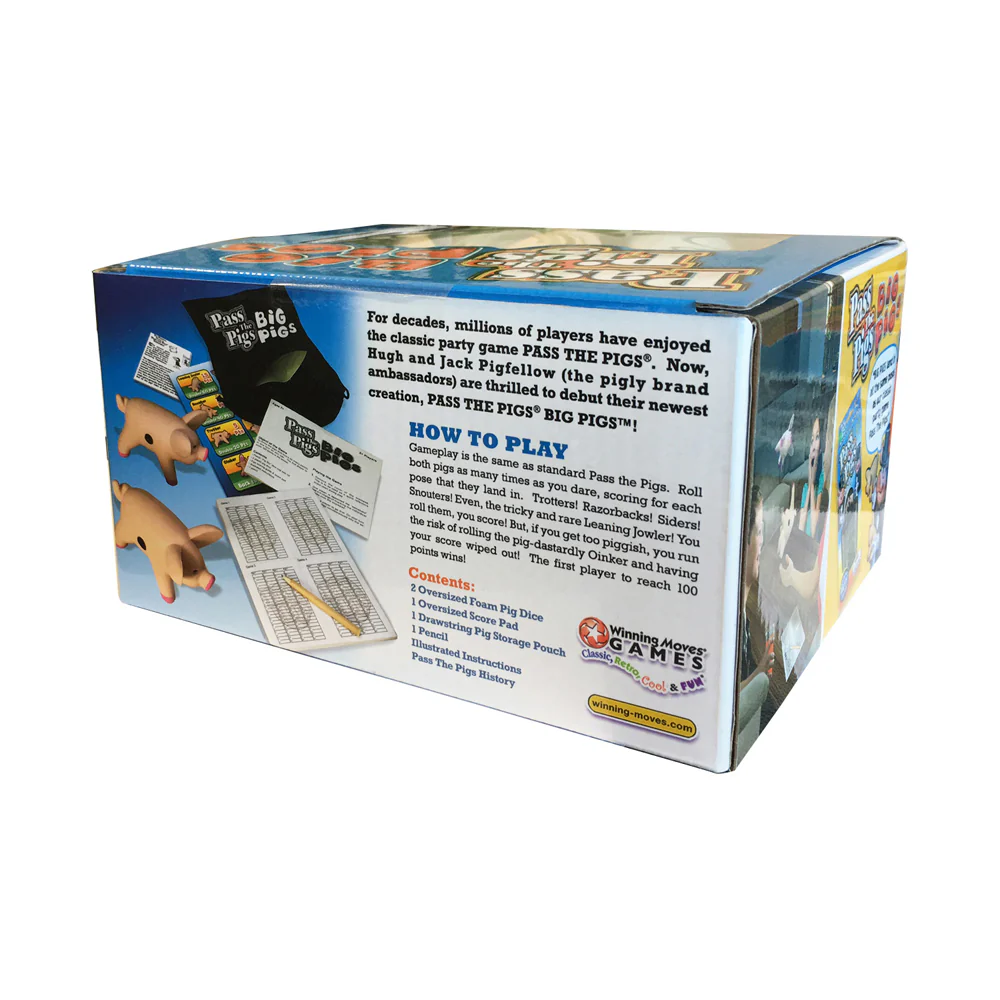 Pass The Pigs: Big Pigs Edition Oversized Foam Dice Game - Image 3