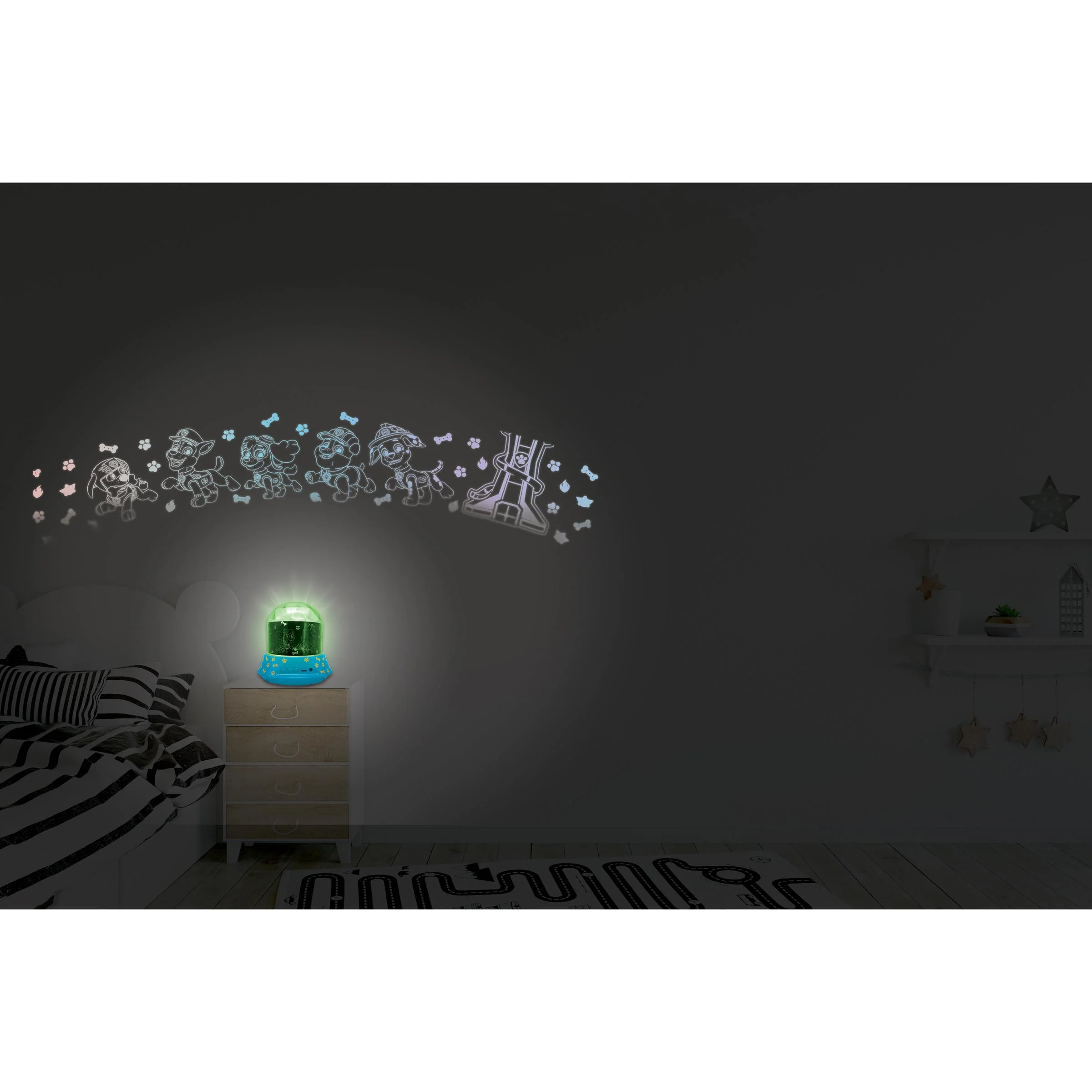 Paw Patrol Nightlight Projector with Speaker - Chase & Friends Multicolor - Image 7