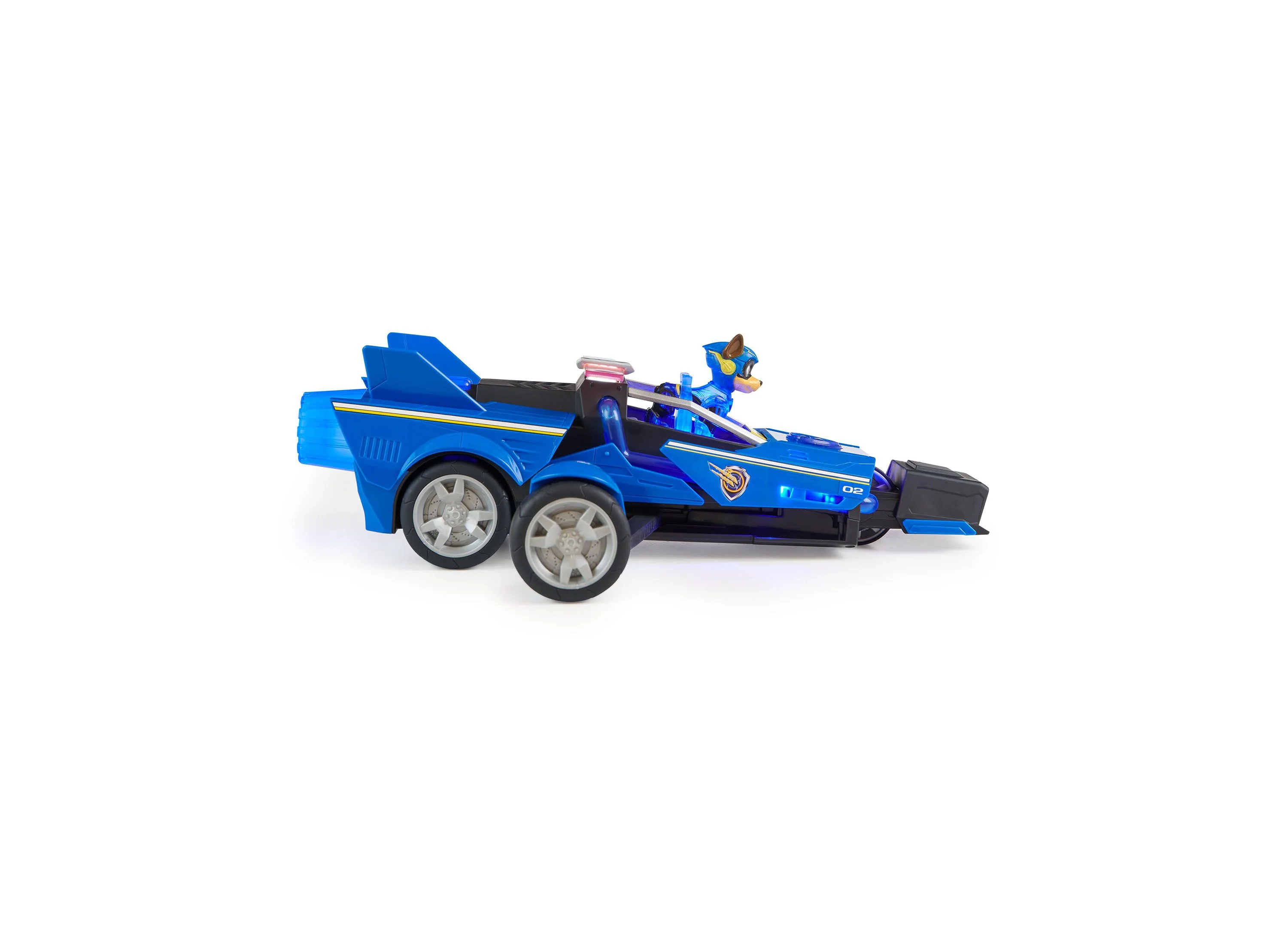PAW Patrol Mighty Movie Chase's Transforming Cruiser with Action Figure - Image 4