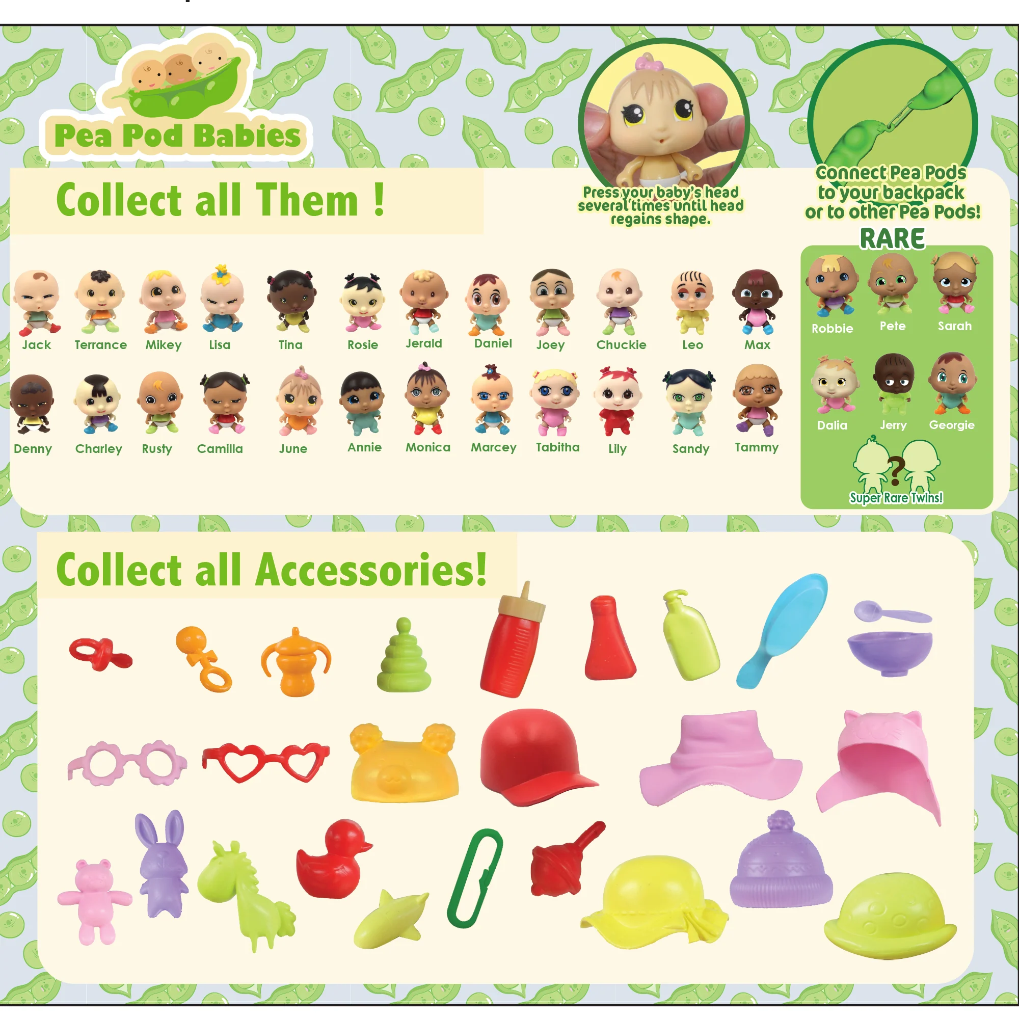 Pea Pod Babies Mystery Surprise 4pk - Mini Dolls & Accessories - Image 4